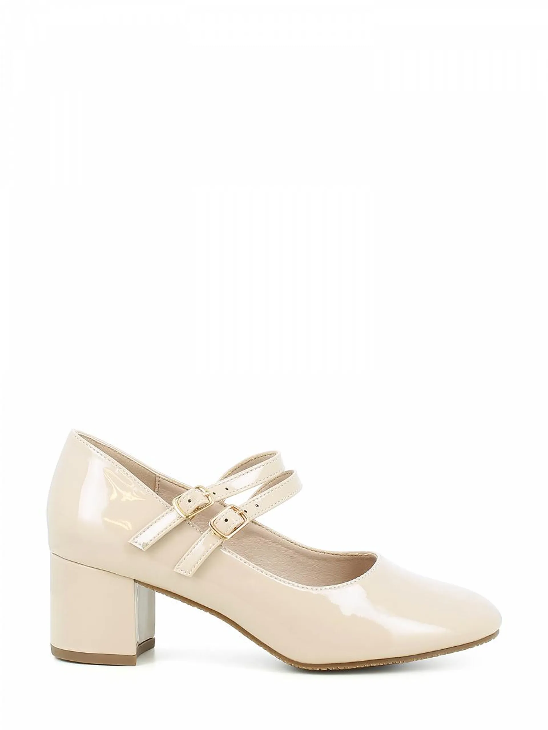 Beige Patent Mary Jane