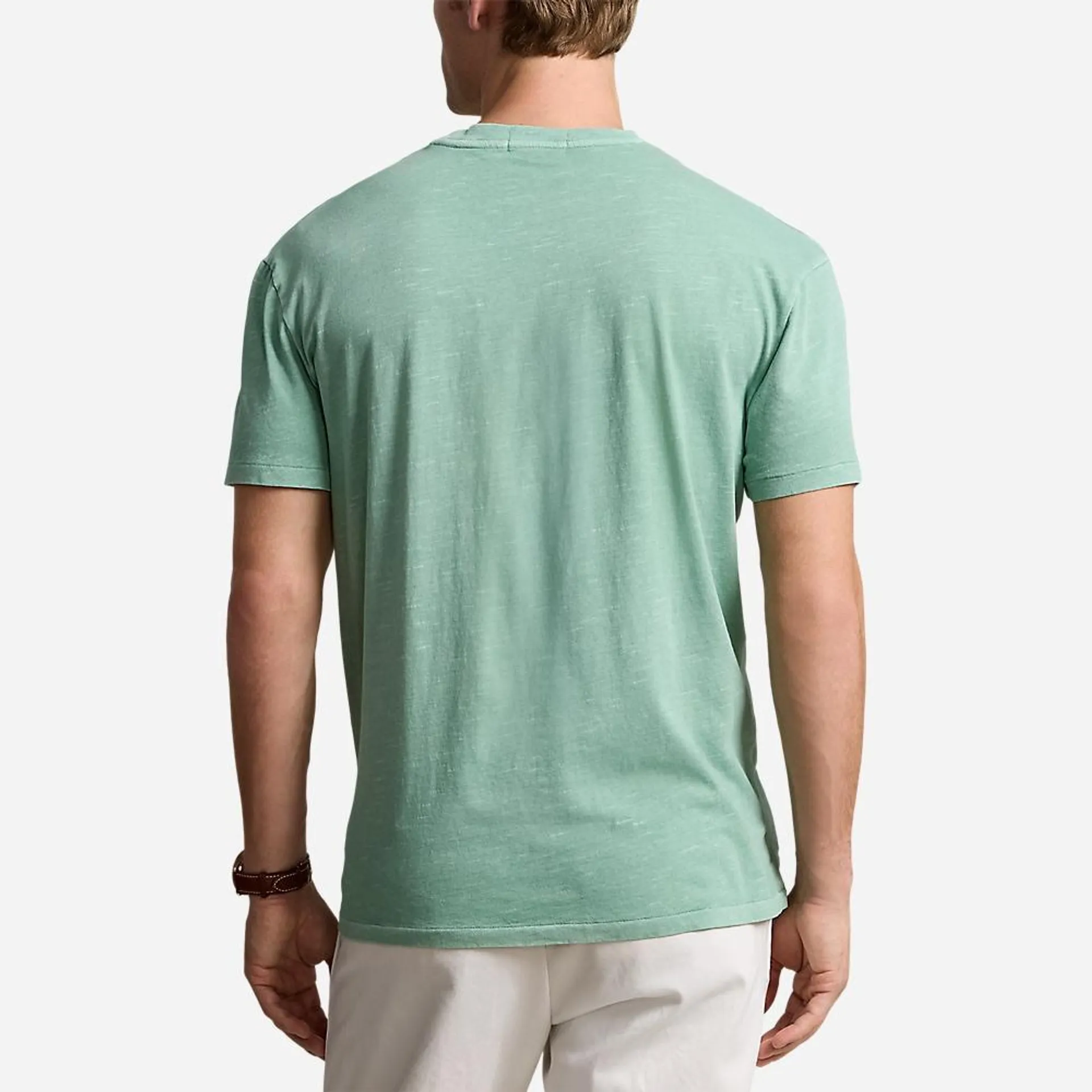 Classic Fit Slub Jersey Graphic T-Shirt - Faded Mint