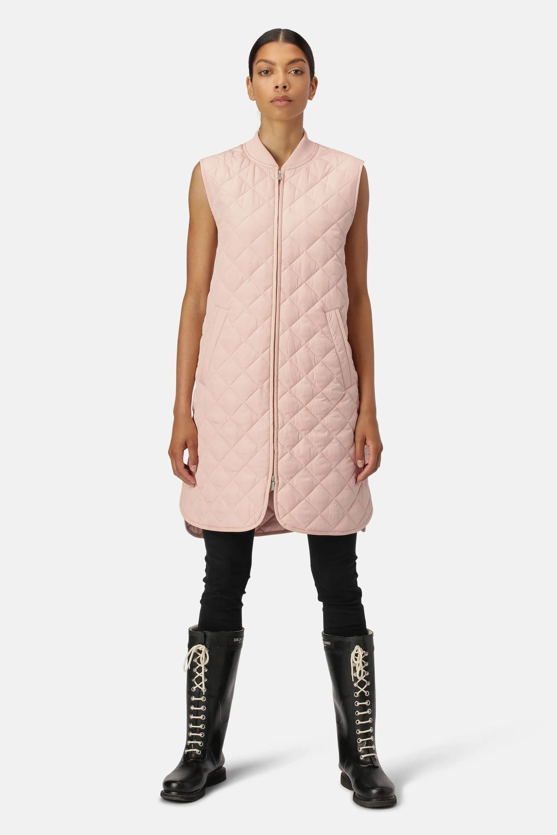 Quilt Vest - Pale Pink