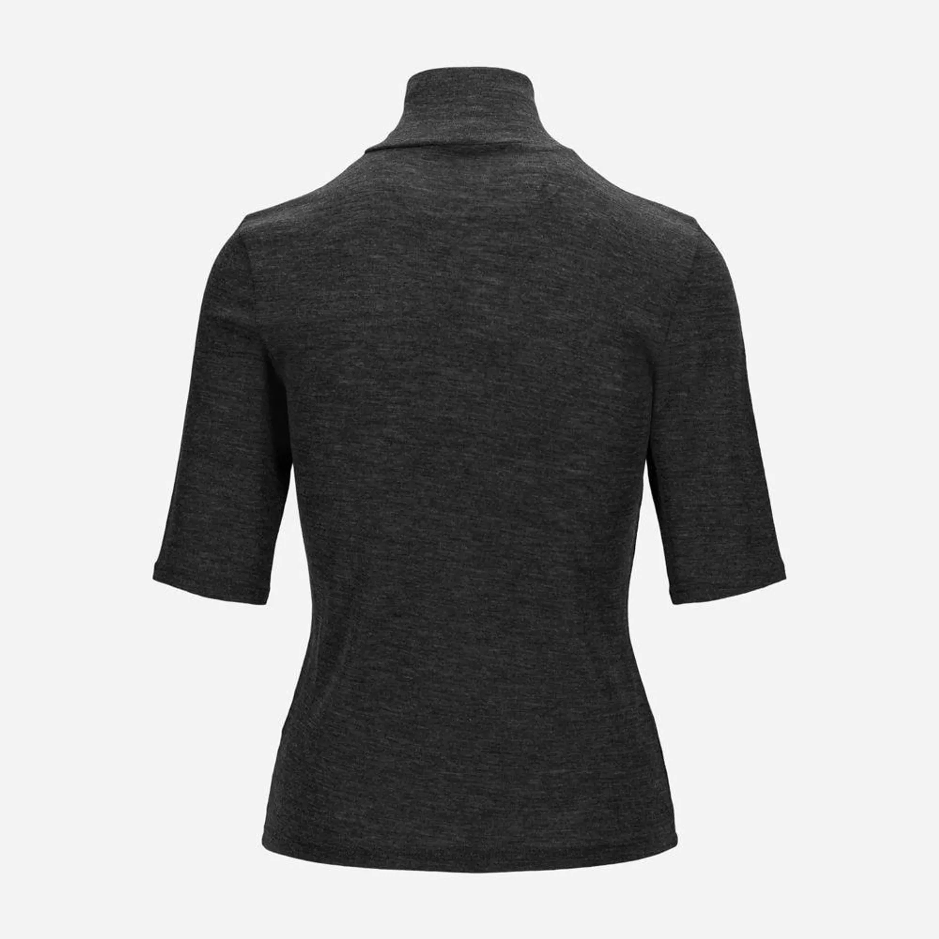 Elbow Sleeve Turtle Neck - Charcoal
