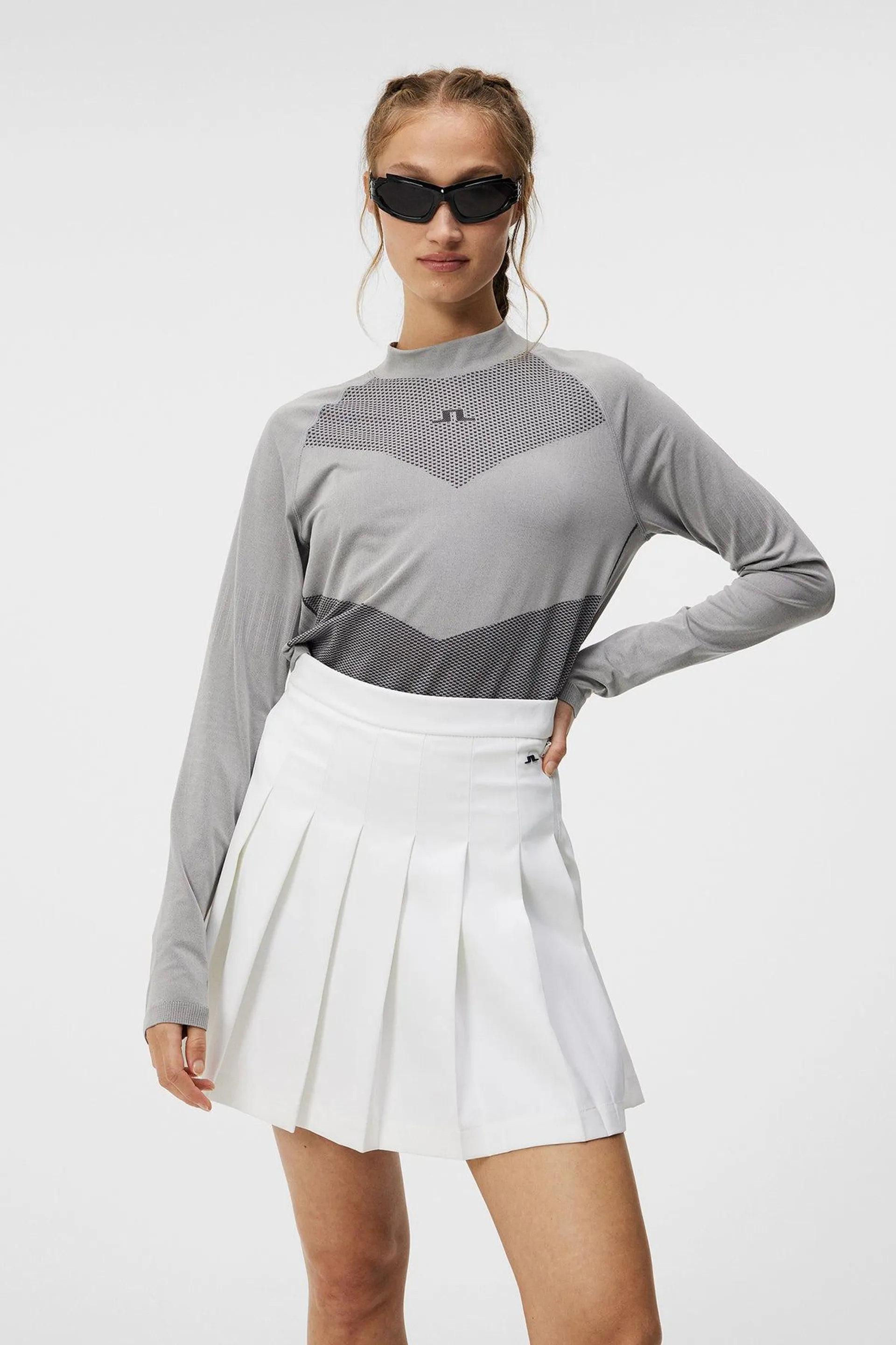 Camilla Top Light Grey Melange