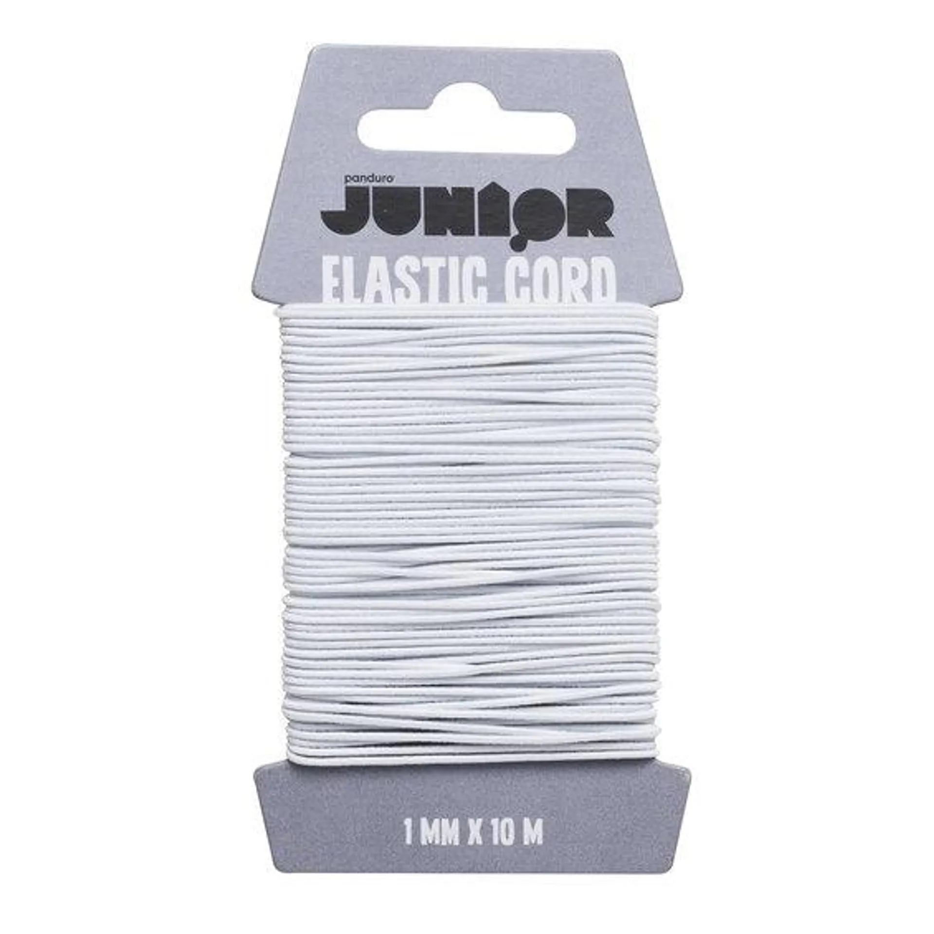 Elastisk tråd 1 mm/10 m Hvit