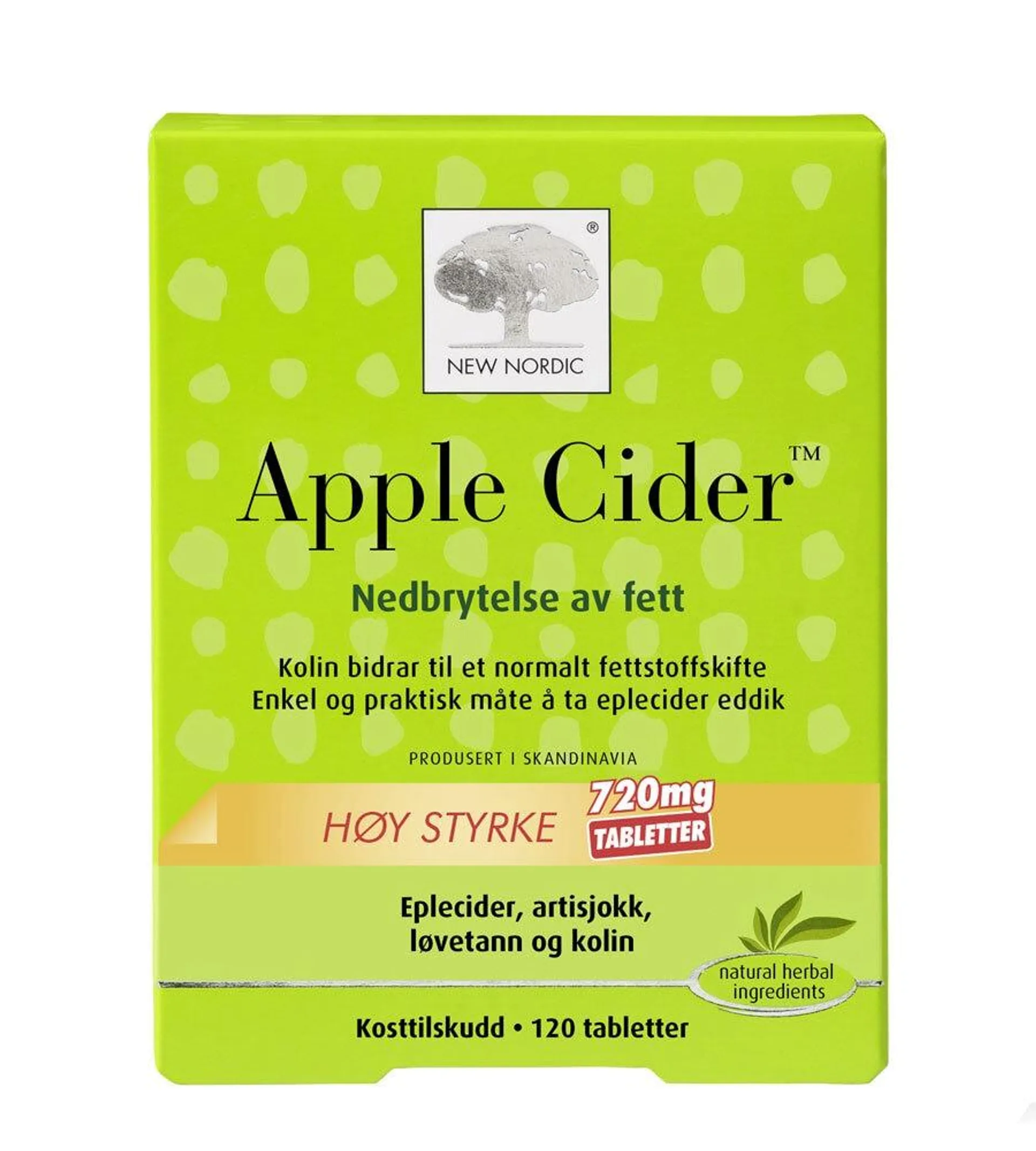 New Nordic Apple Cider 120 tbl