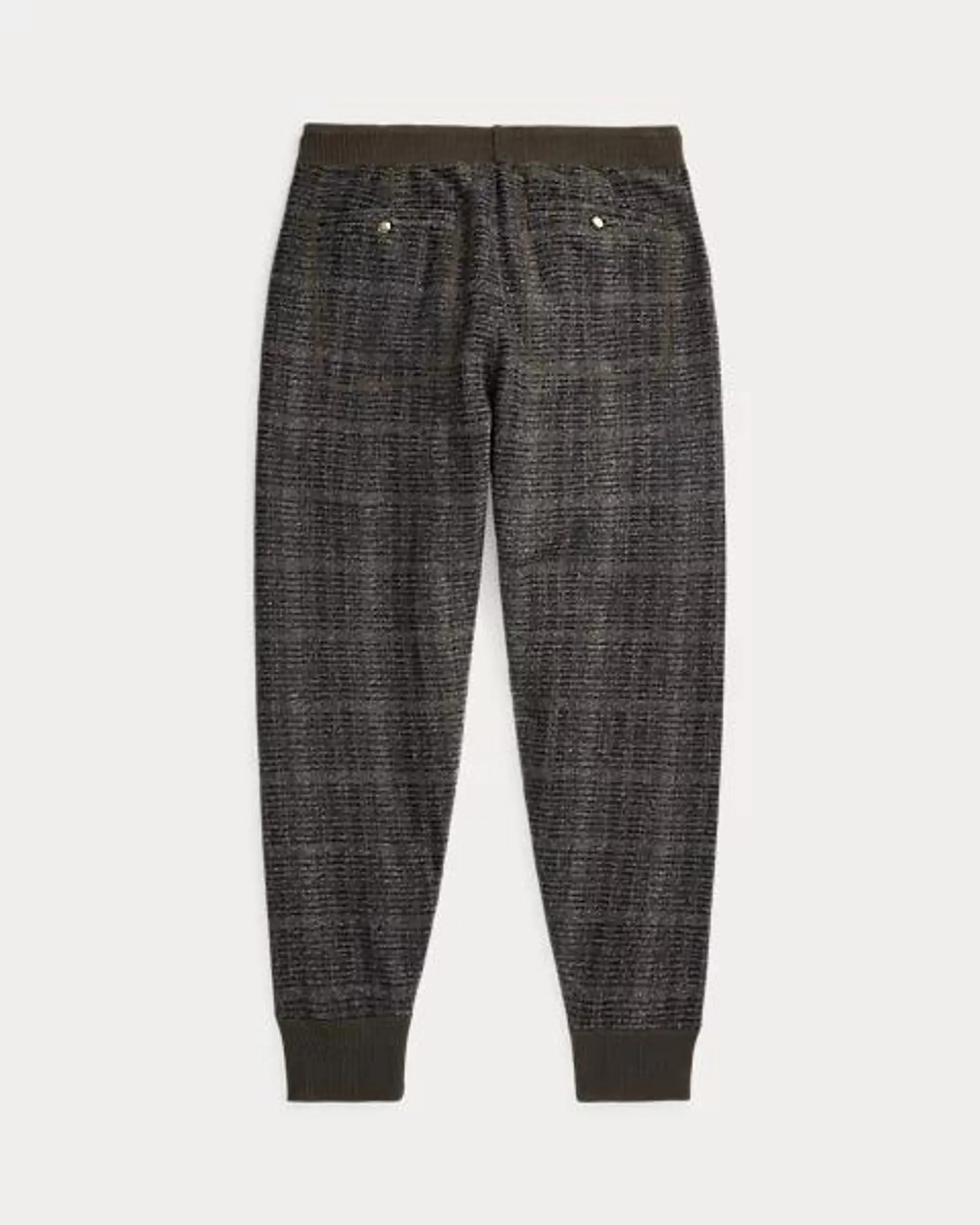 Plaid Double-Knit Jacquard Tracksuit Bottom