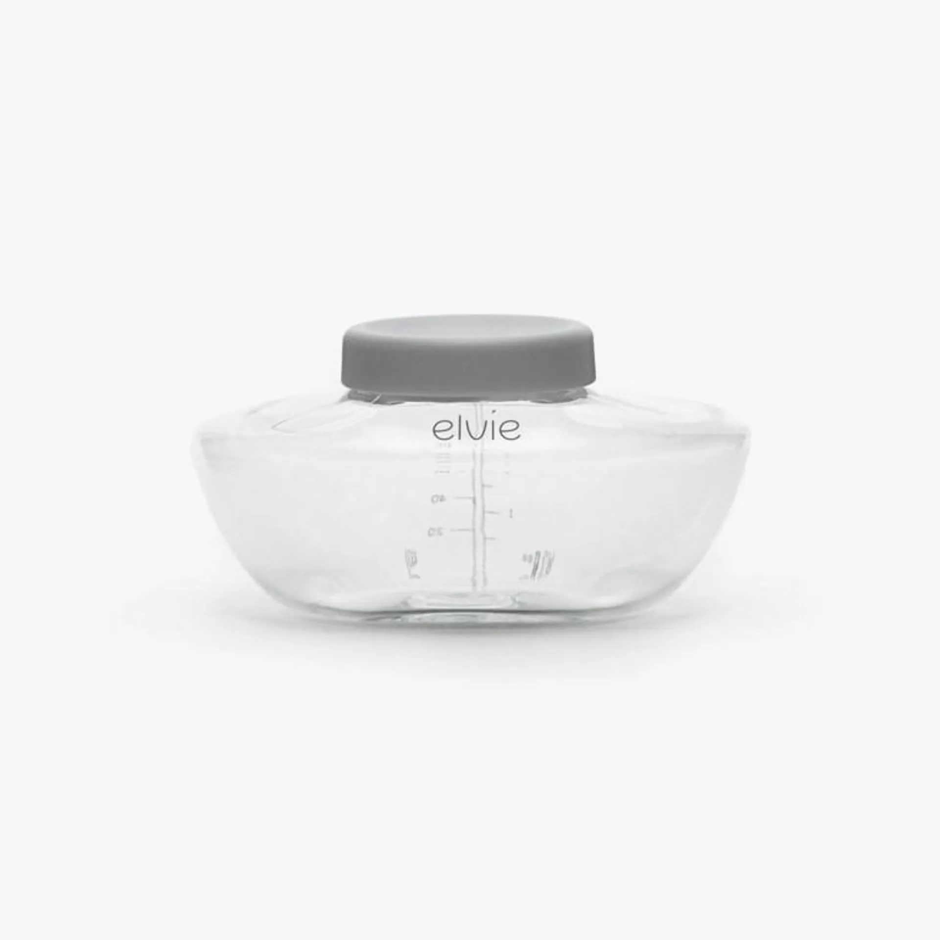 Flaske 3 pk til Elvie brystpumpe, white