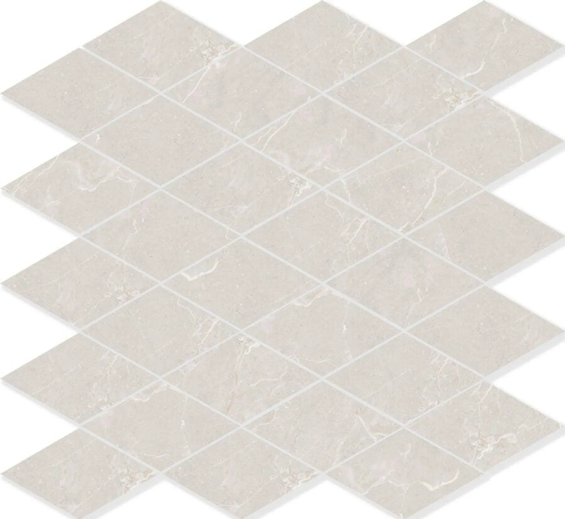 Belvedere Ivory Rombus Mix Polert/Matt mosaikk 30x30cm