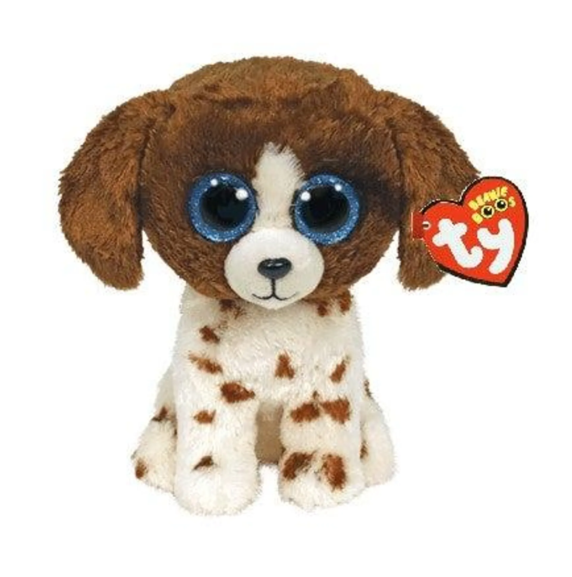 Bamse TY Muddles Brown White Dog Medium