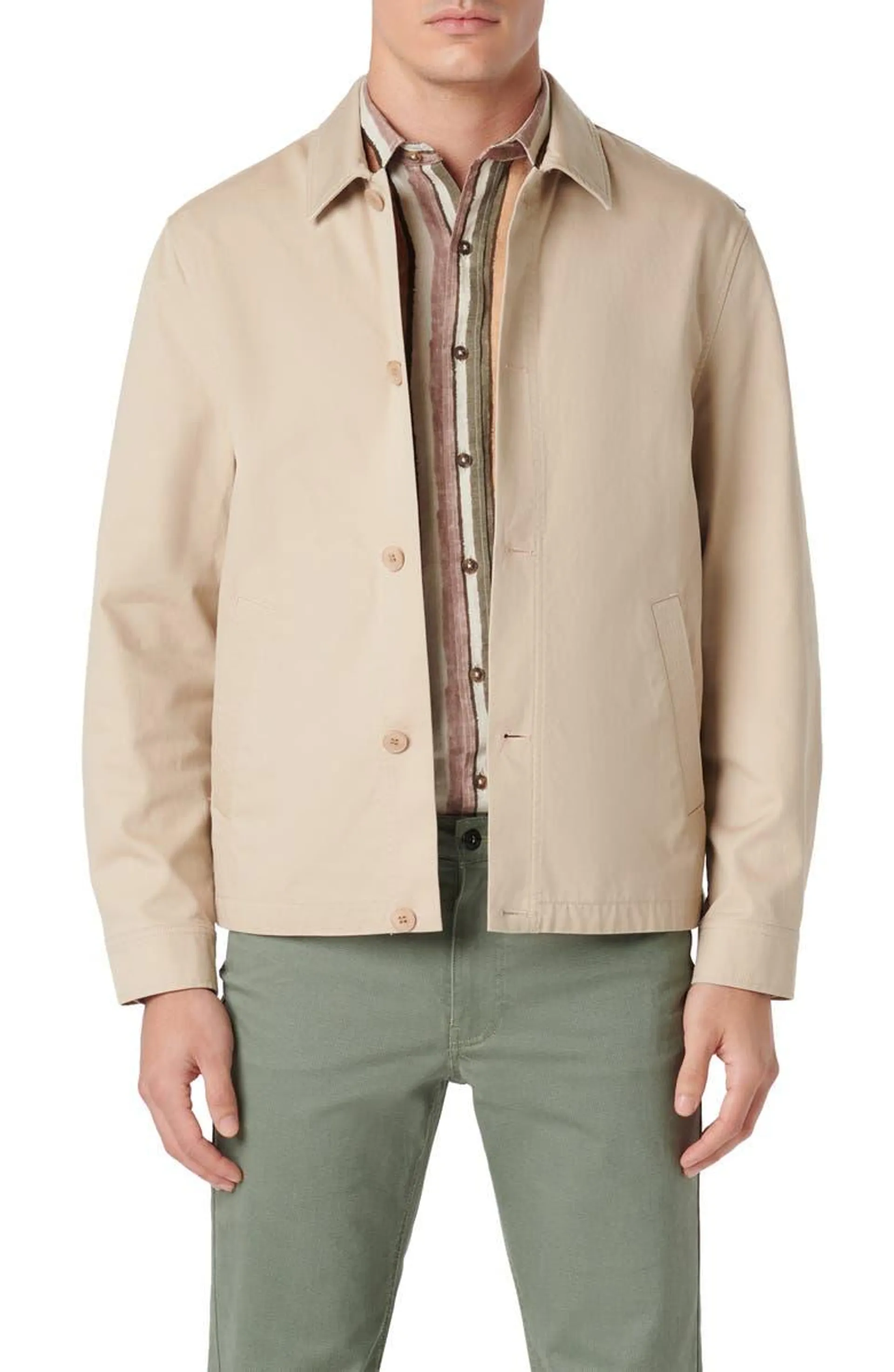 Button-Up Twill Jacket