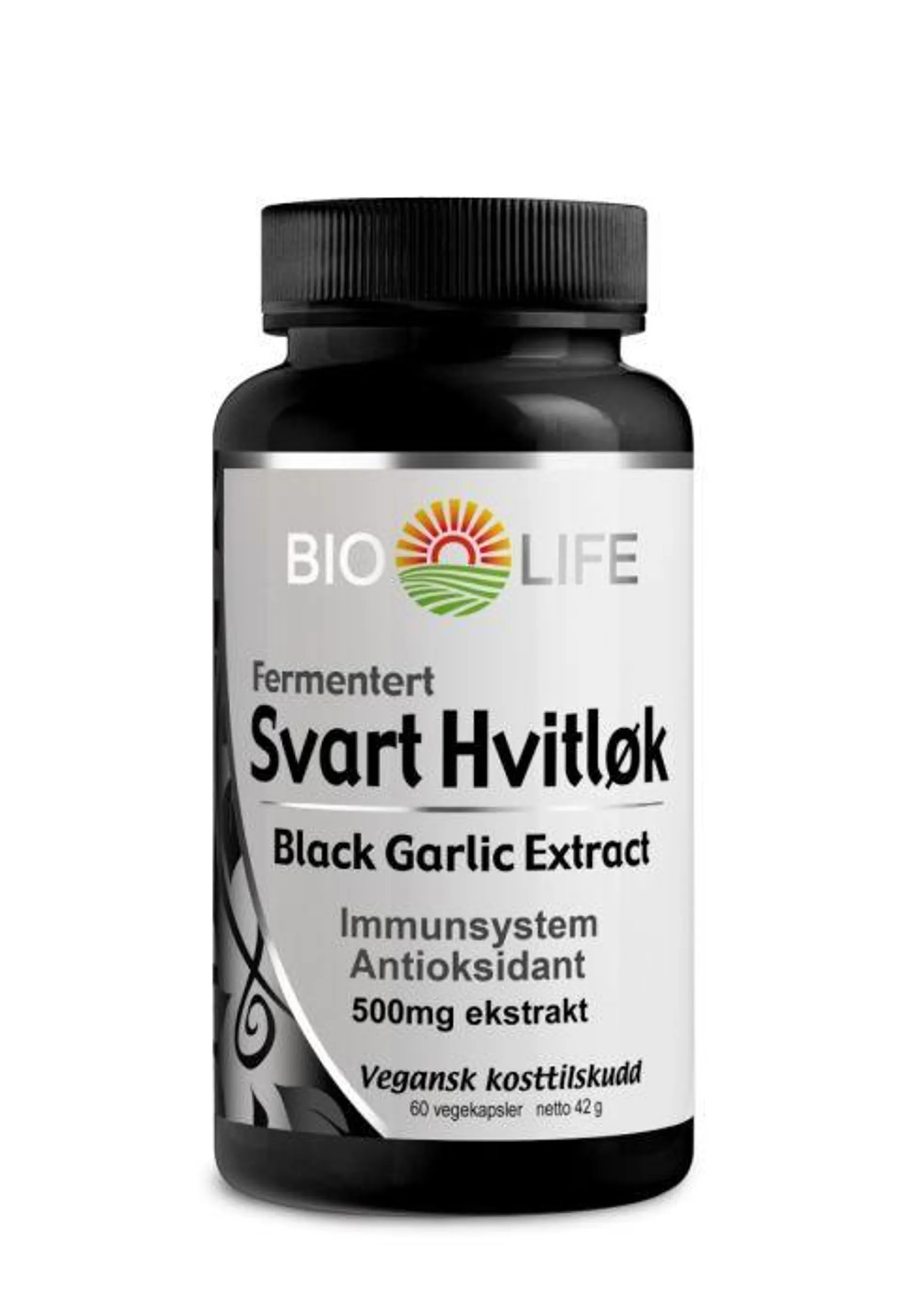 Bio Life Fermentert Svart Hvitløk