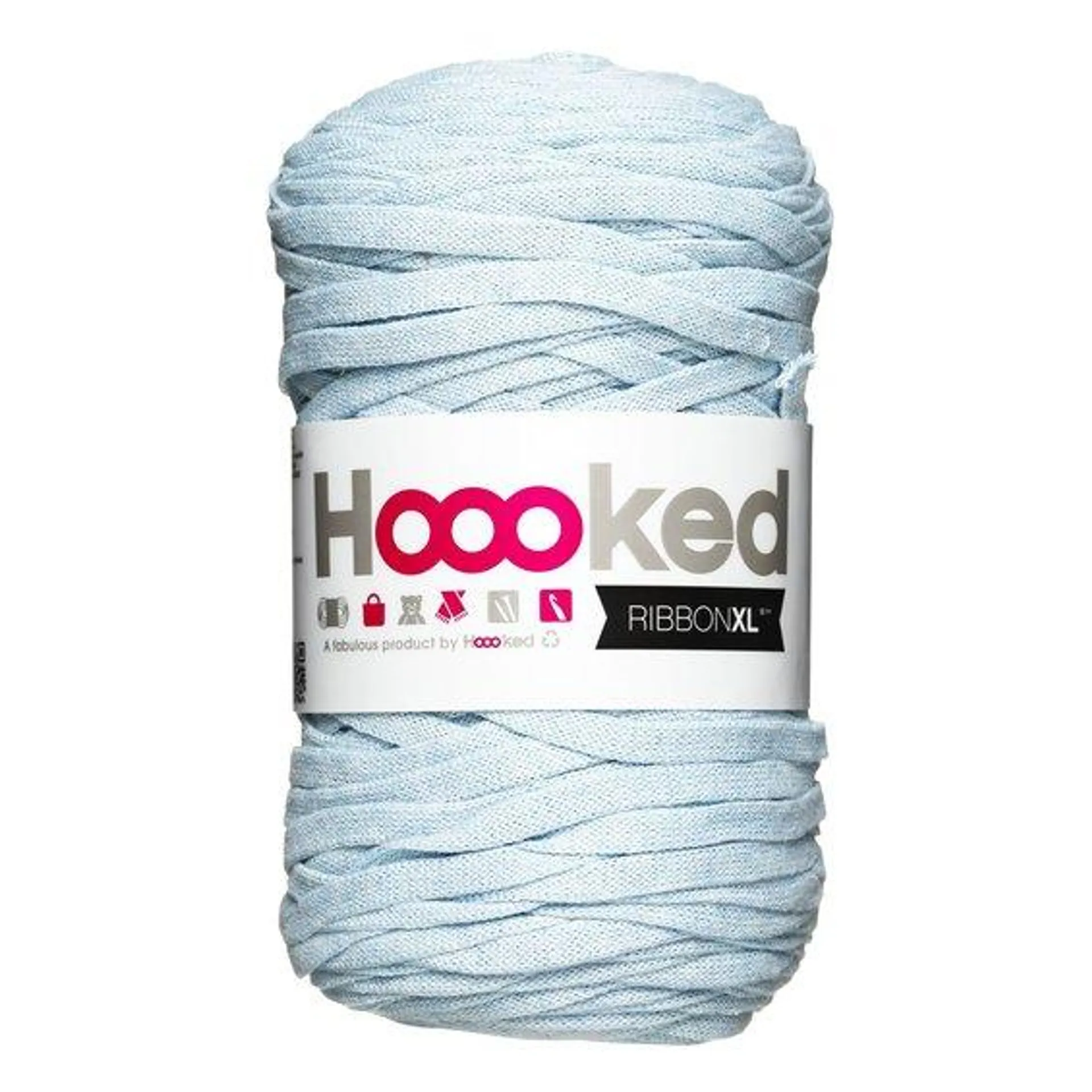 Hooked Ribbon XL garn 250 g lyseblå – RXL44 Power blue