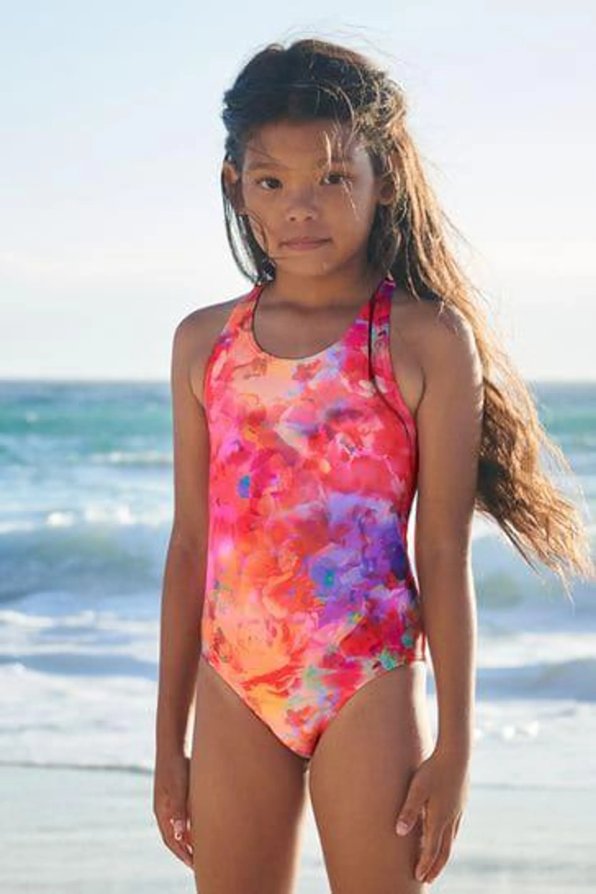 Sports Cross-Back Swimsuit (3-16yrs)