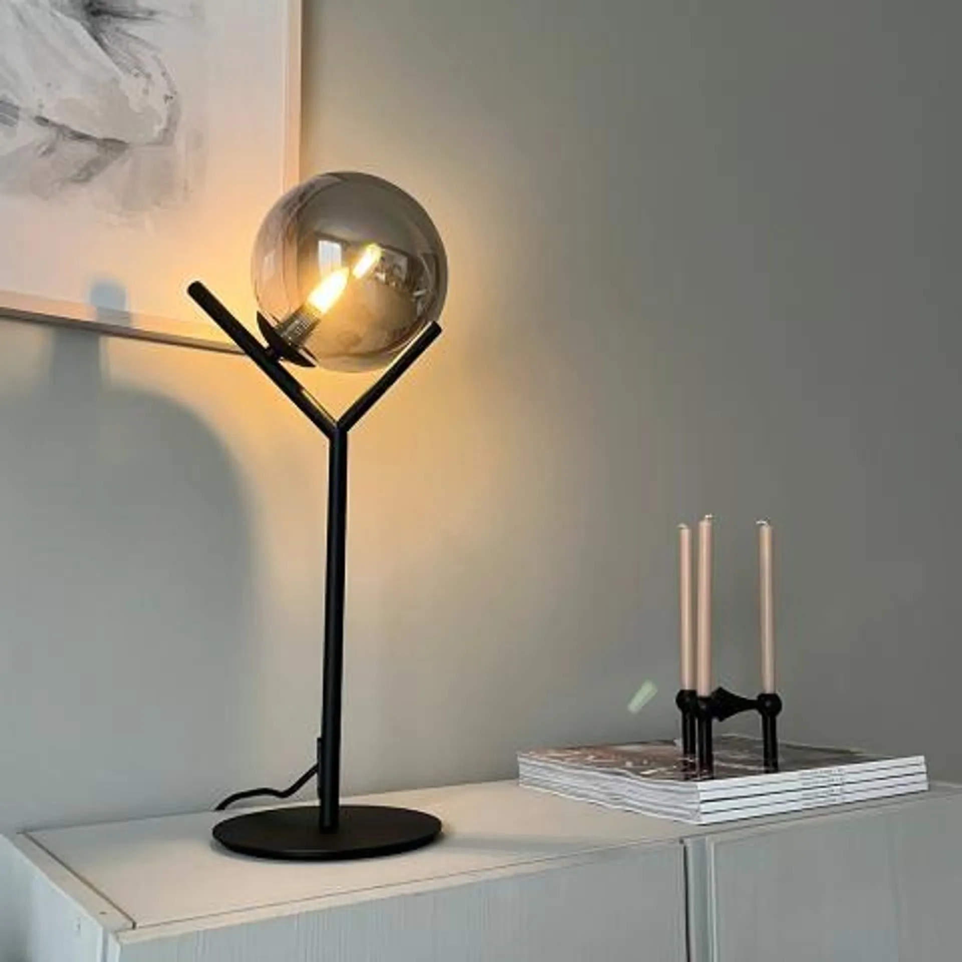 Kea bordlampe Stone Field Sort