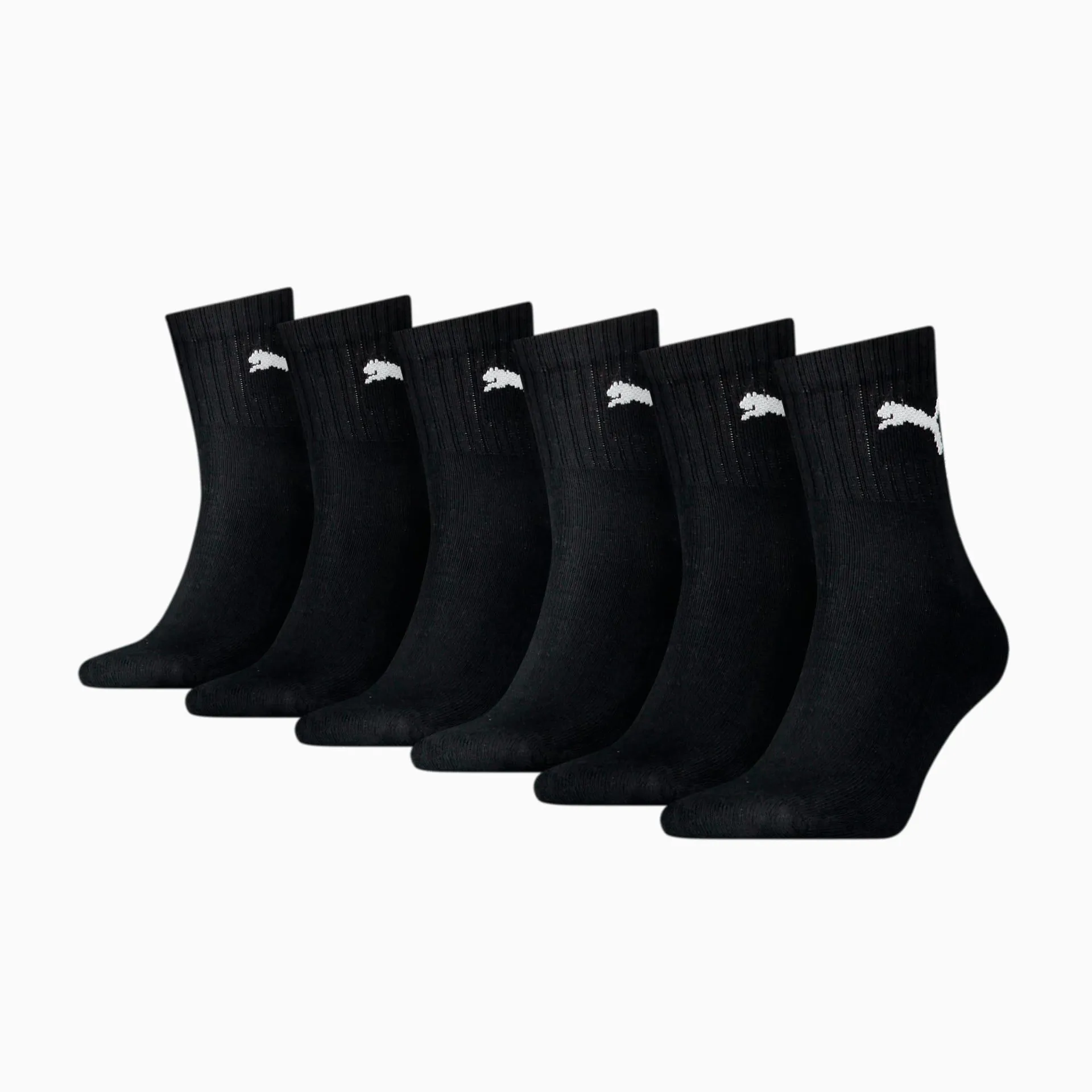 PUMA Unisex Short Crew Socks 6 pack