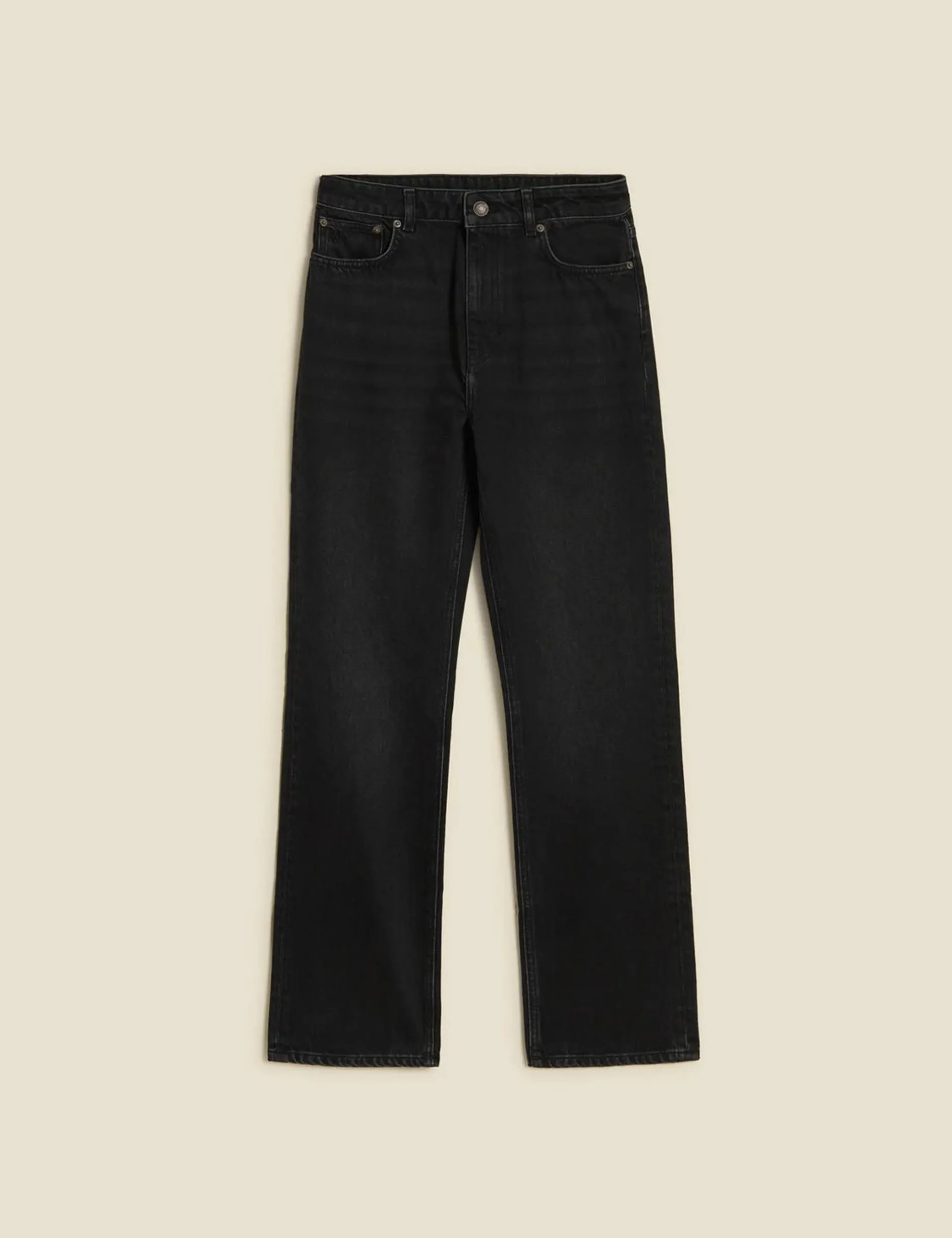 W Regular Jeans Black Washed