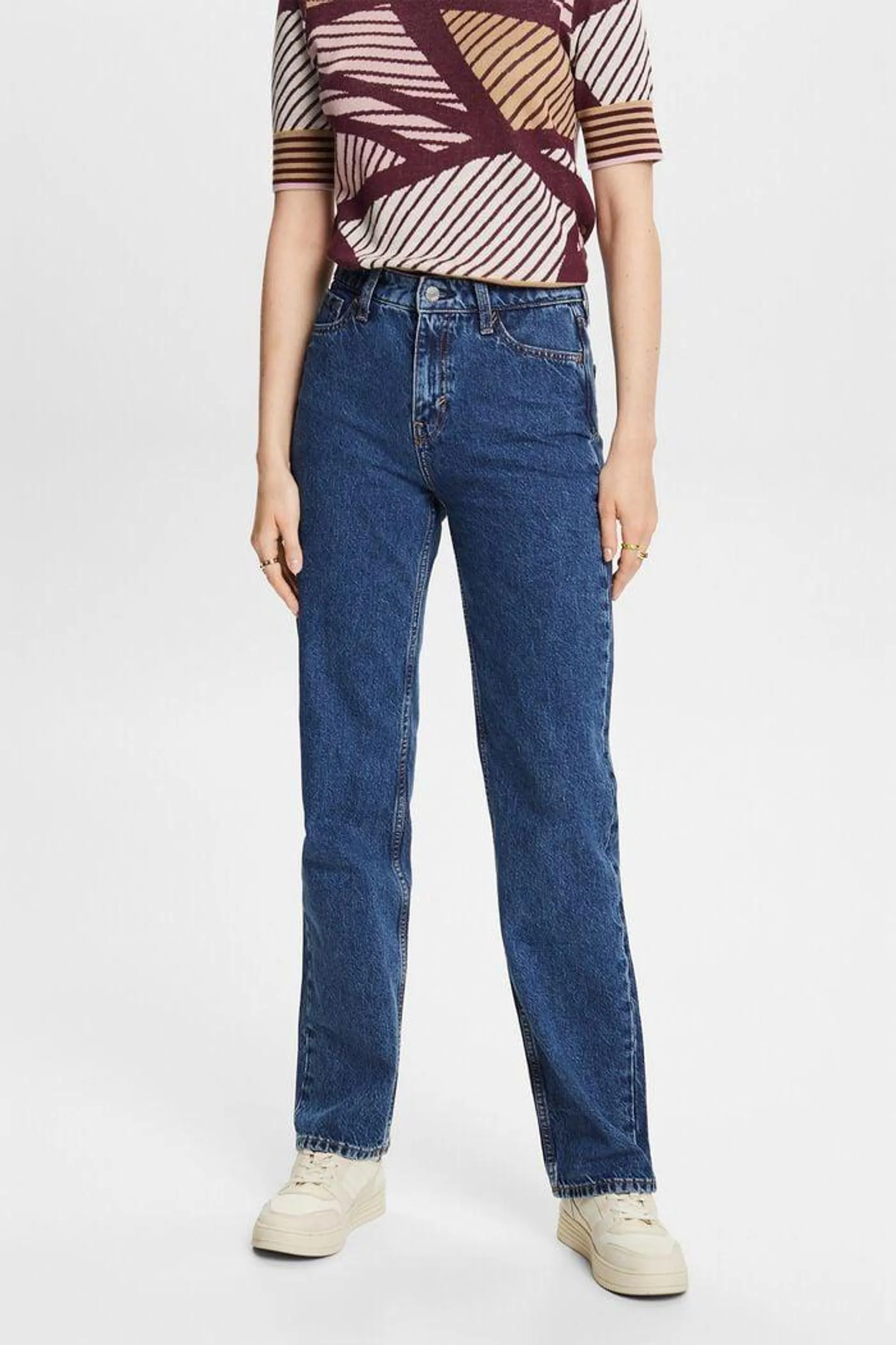 High-Rise Retro Straight Jeans