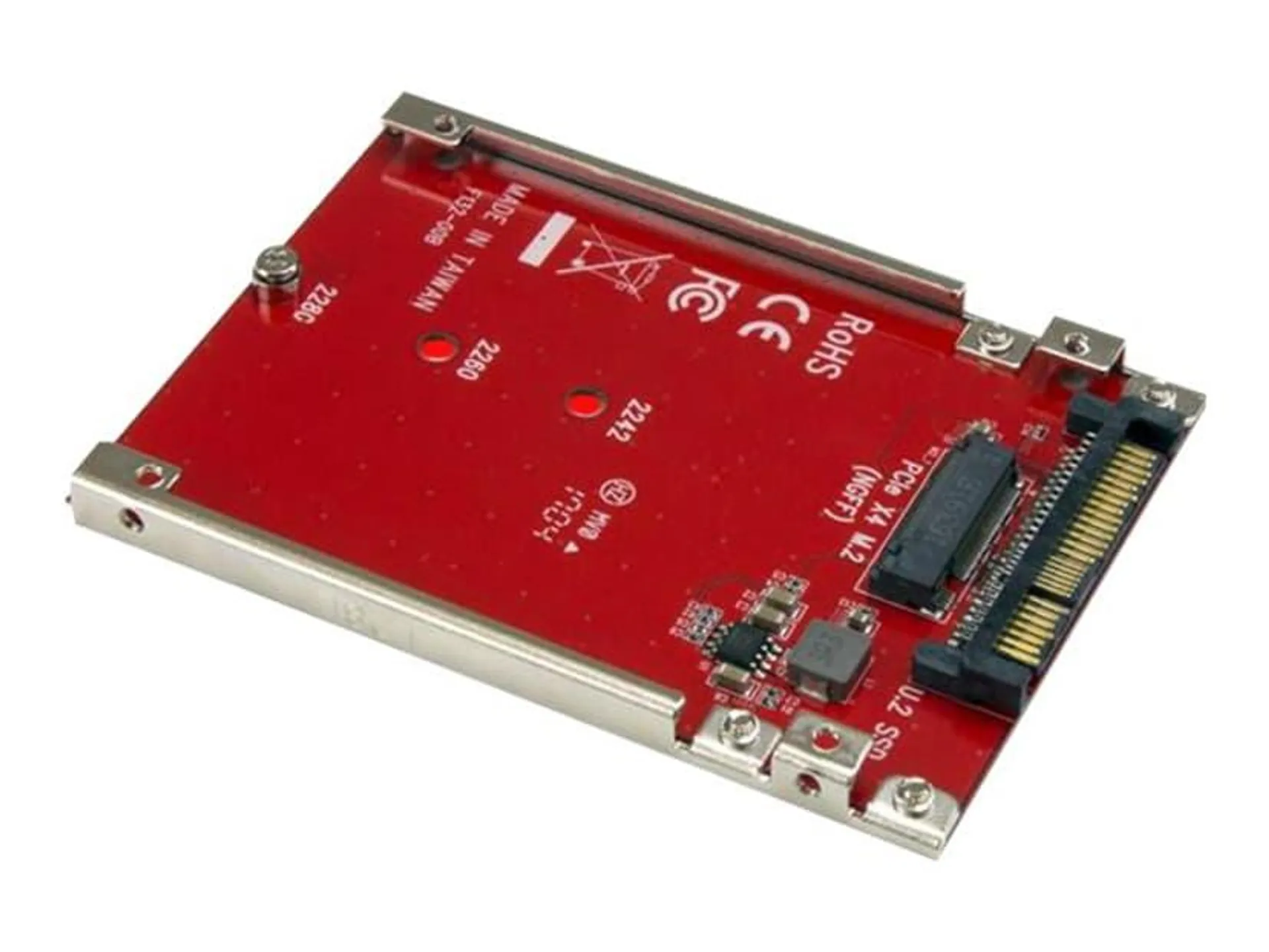 M.2 Drive to U.2 (SFF-8639) Host Adapter for M.2 PCIe NVMe SSDs