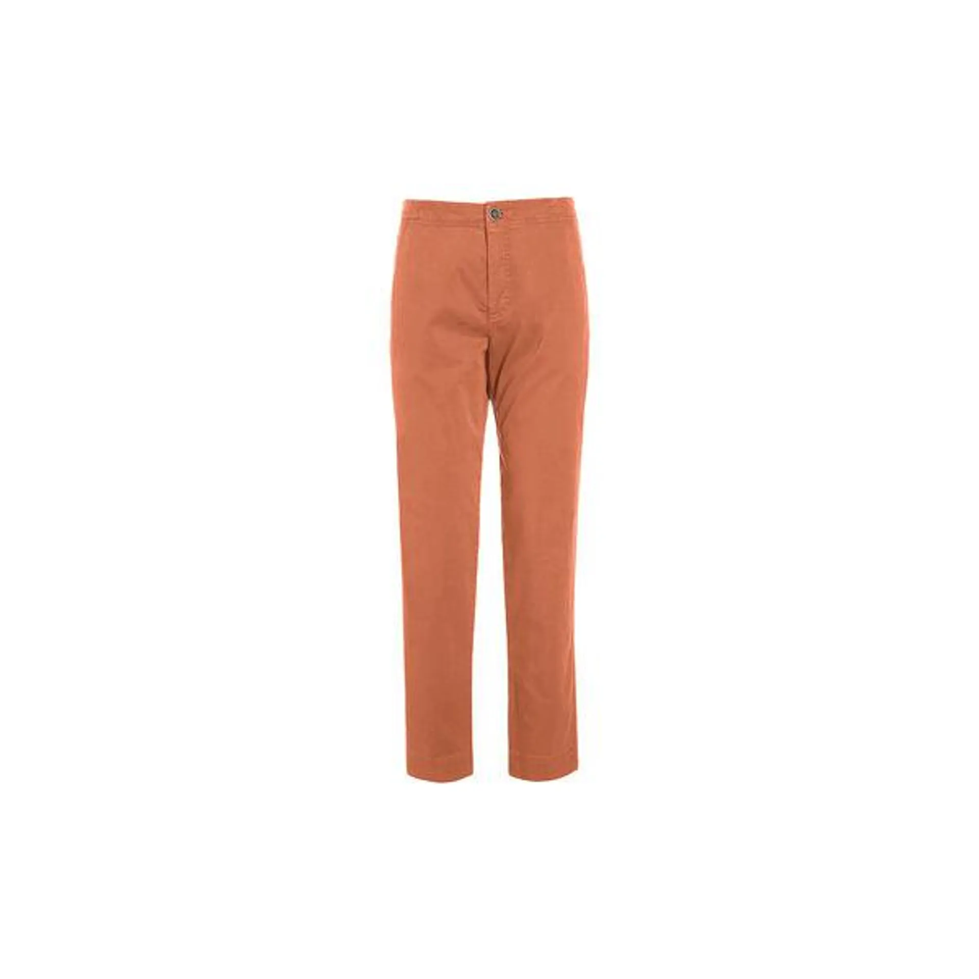Peach Tencel Long Trousers, coral
