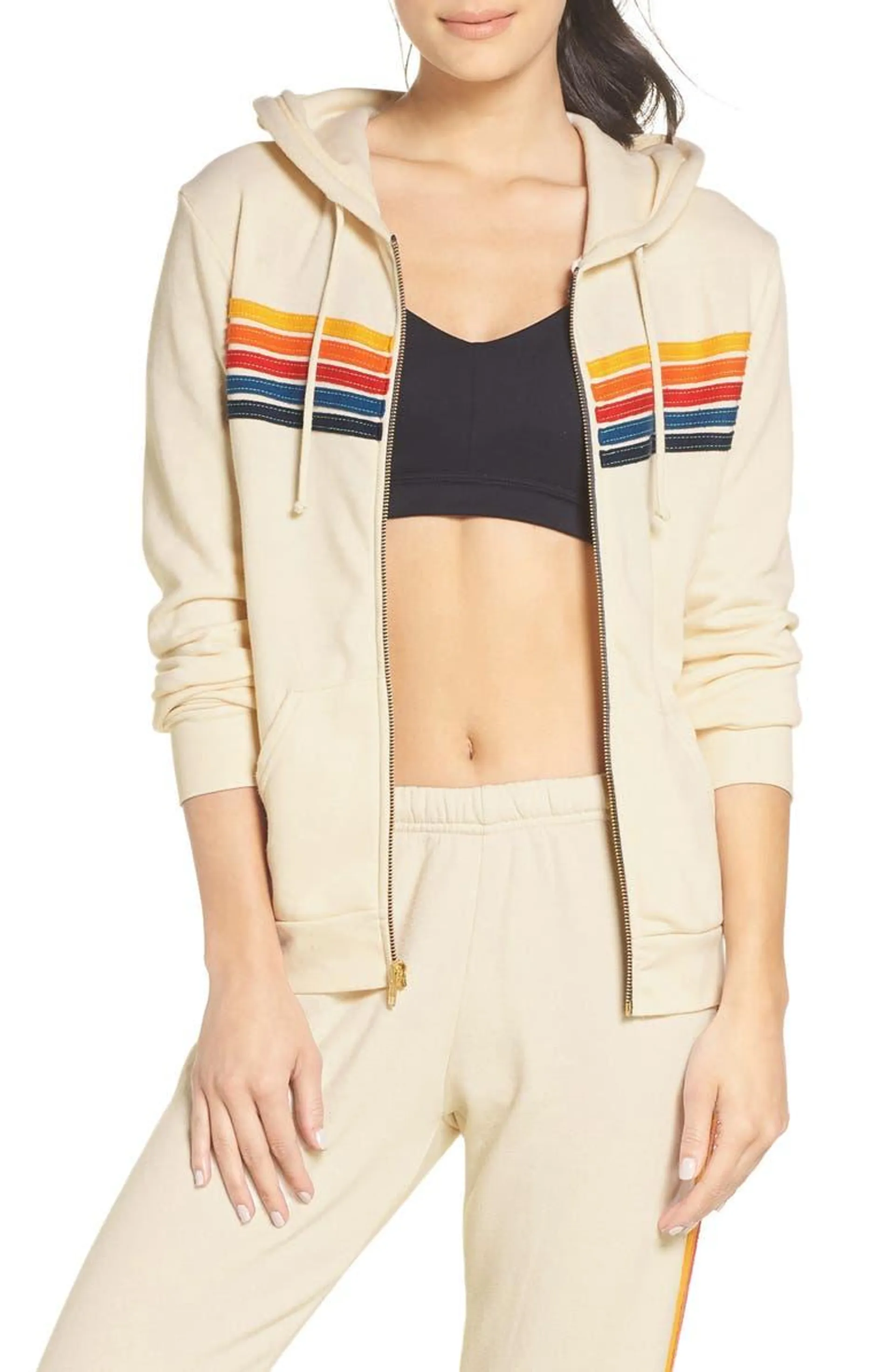 5-Stripe Zip Hoodie