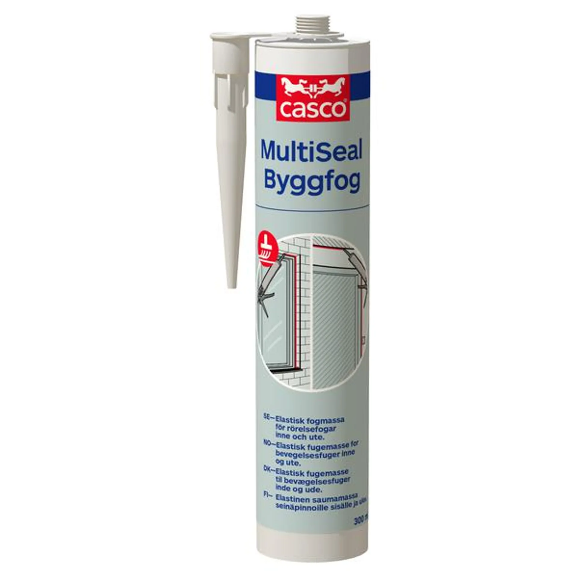 FUGEMASSE MULTISEAL BYGGFUG WHITE 0,6 L