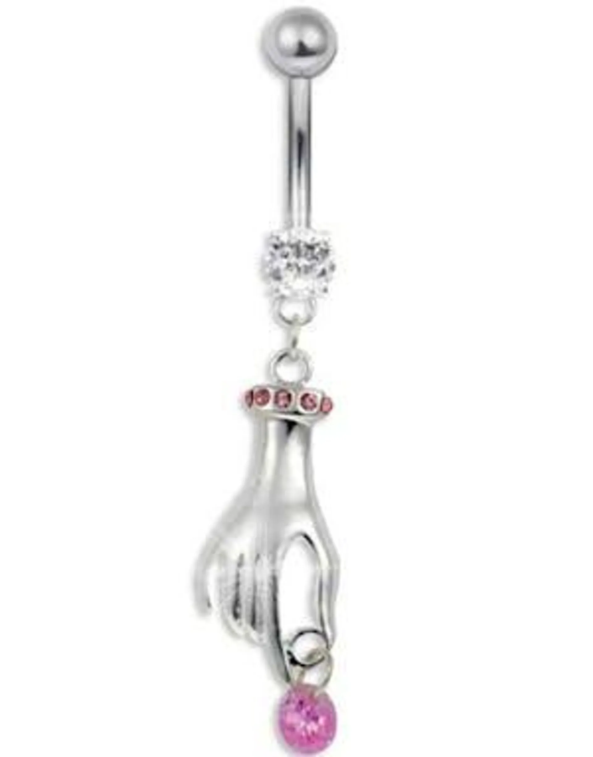 Material Girl Navlepiercing - Rosa