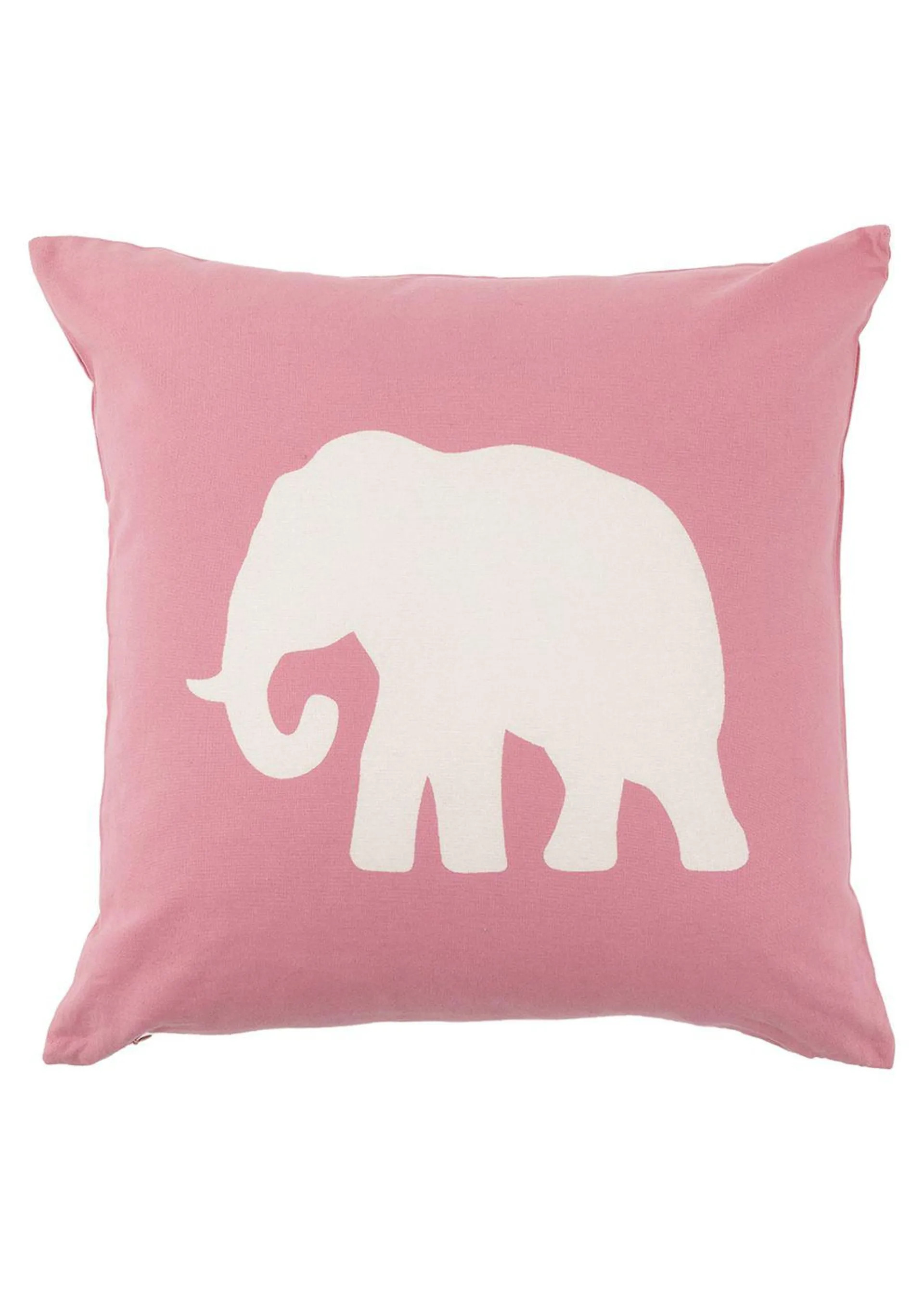 Cushion cover with elephant motifs