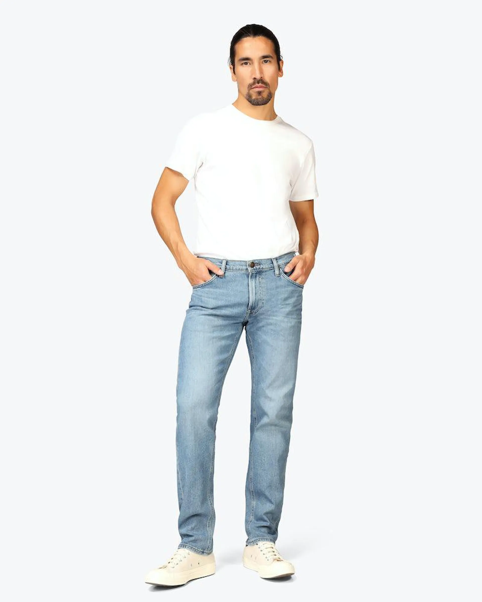 Daren Zipfly Lys Blå Jeans