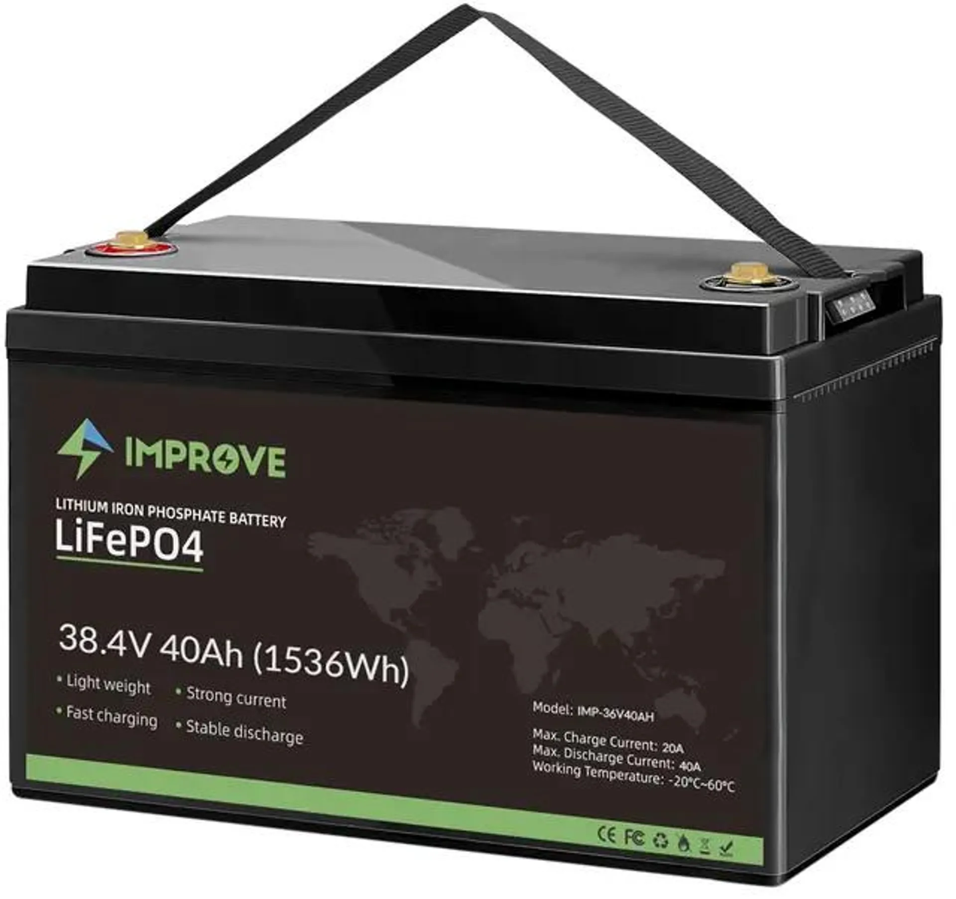 IMPROVE Lithium Batteri 36V 40Ah