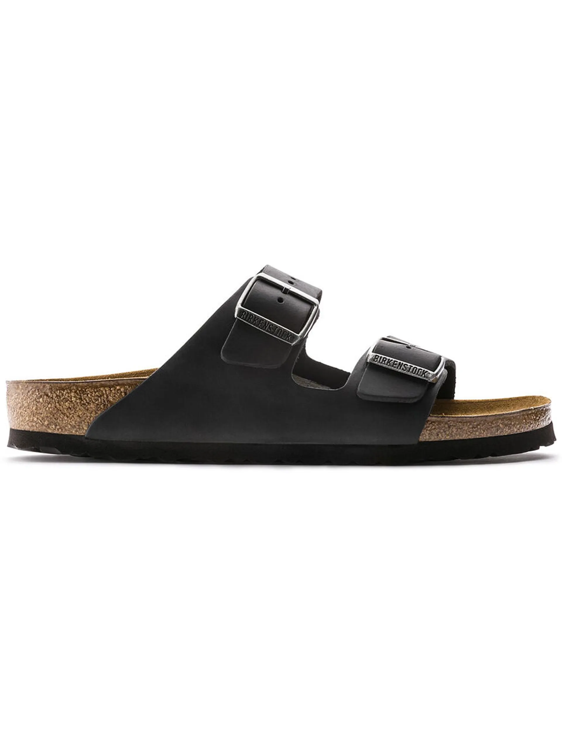 Arizona Oiled Leather Sandal Black