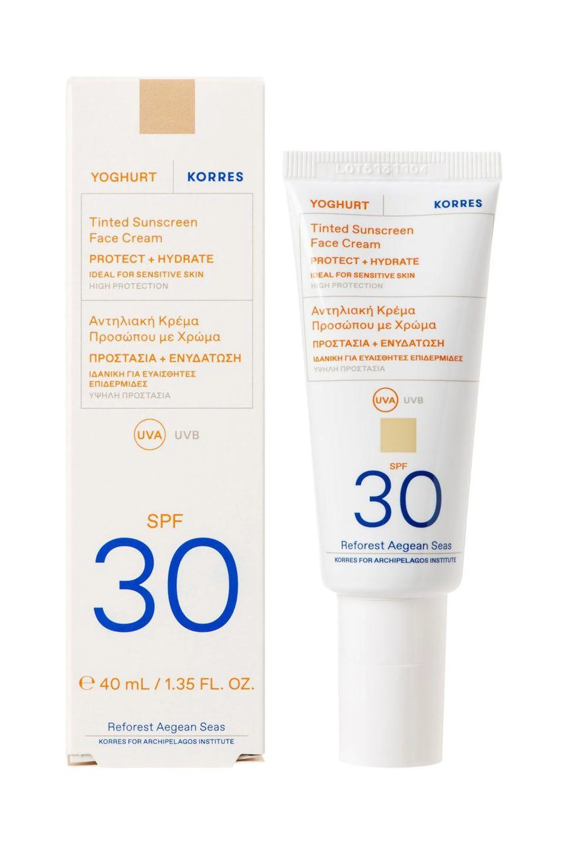 Korres Yoghurt Tinted Face Cream SPF30 40ml - 40 ml