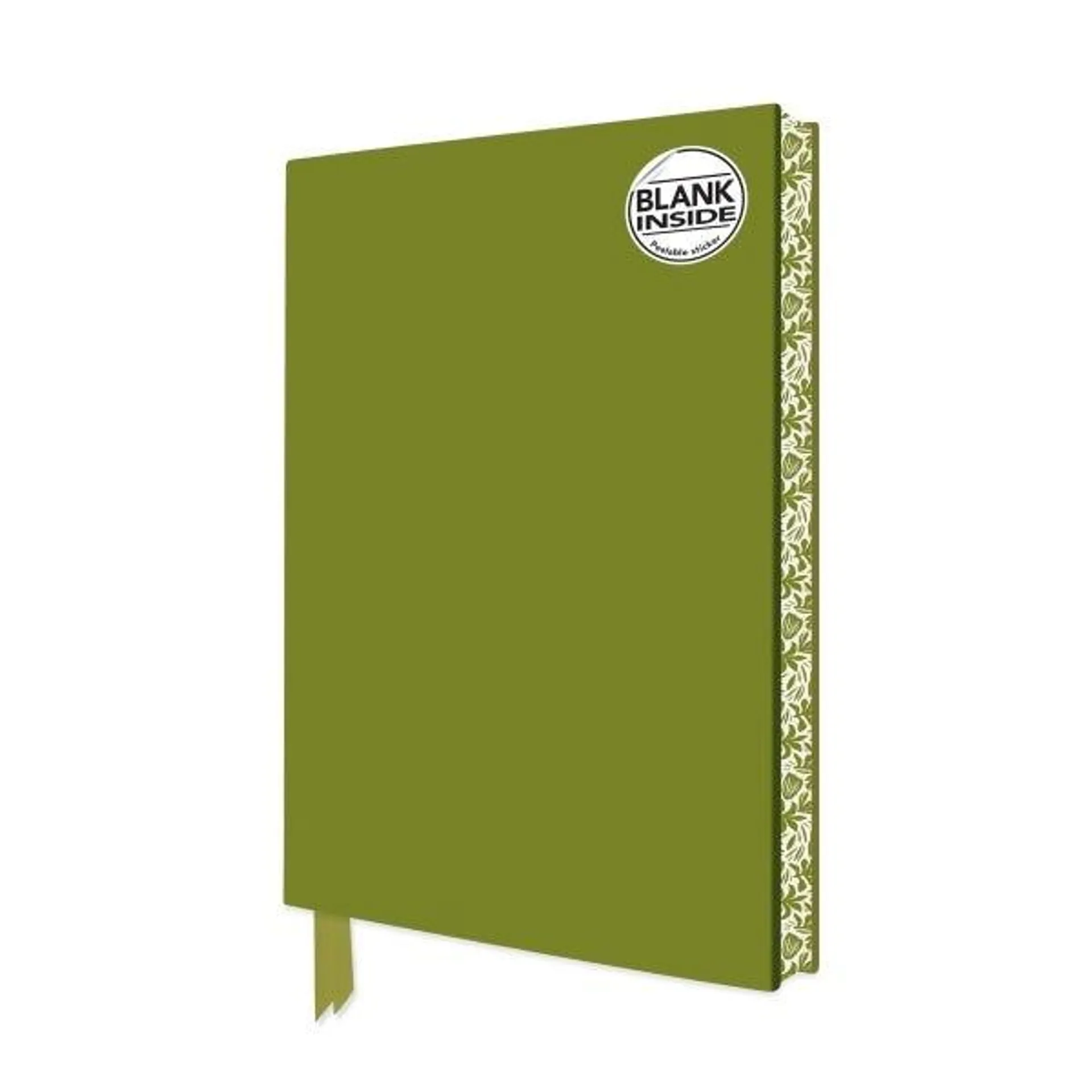 Sage Green Blank Artisan Notebook (Flame Tree Journals)