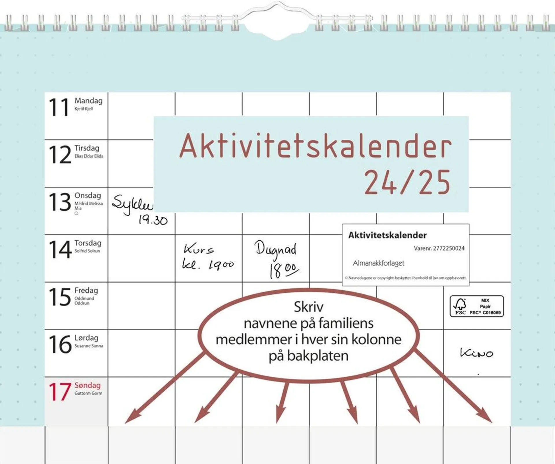 Aktivitetskalender 24/25