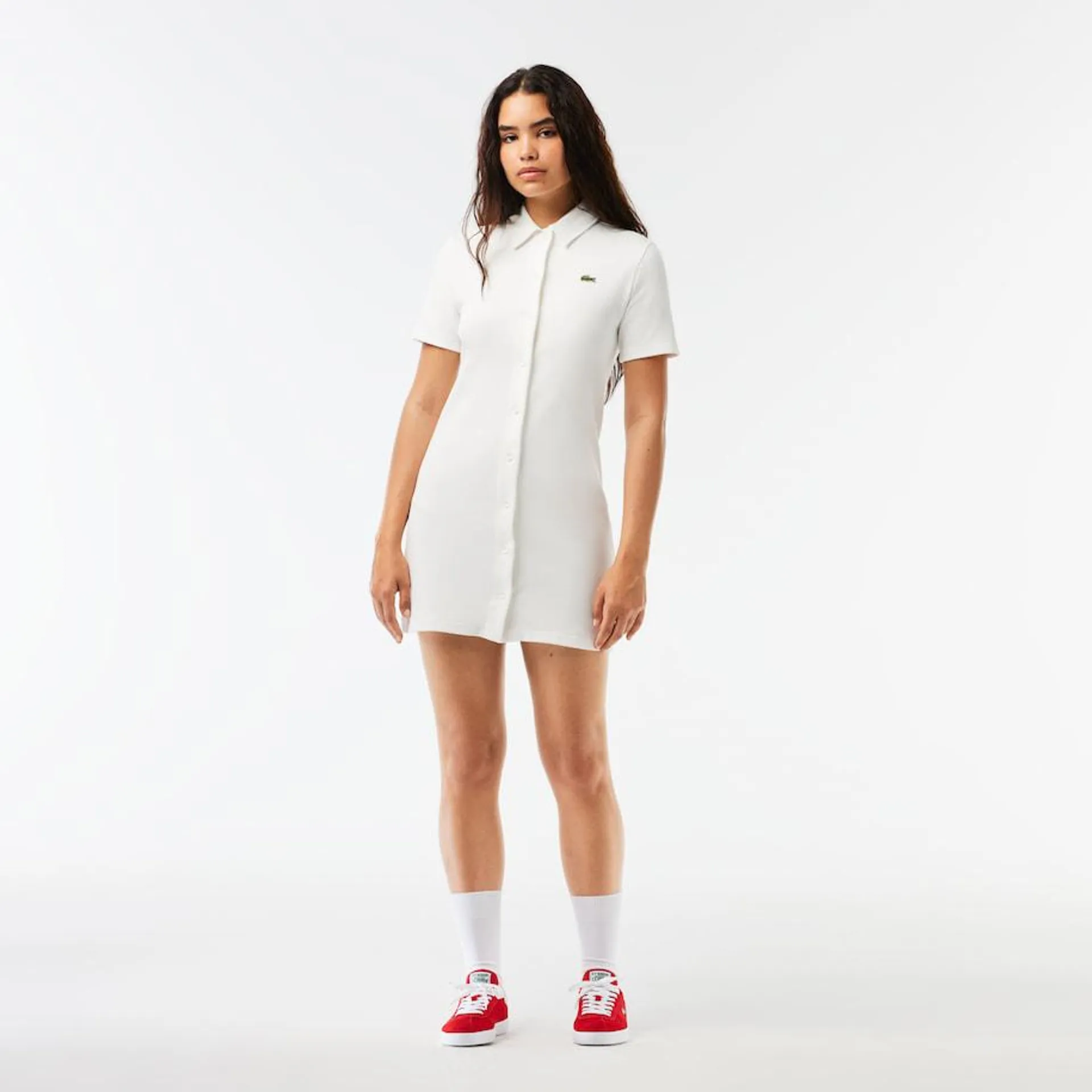 Women’s Lacoste Organic Cotton Buttoned Polo Dress