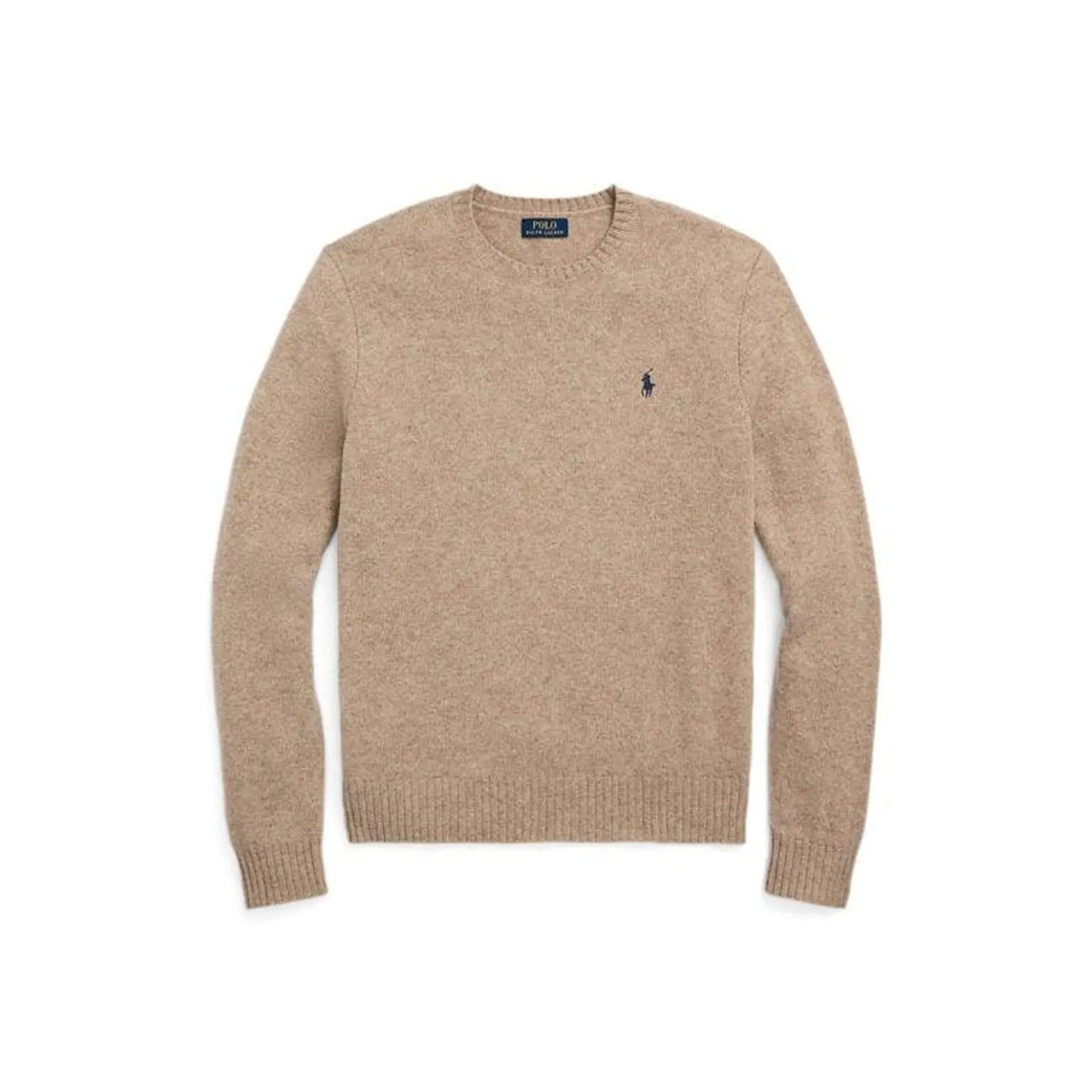 Wool-Cashmere Crewneck Jumper – Beige