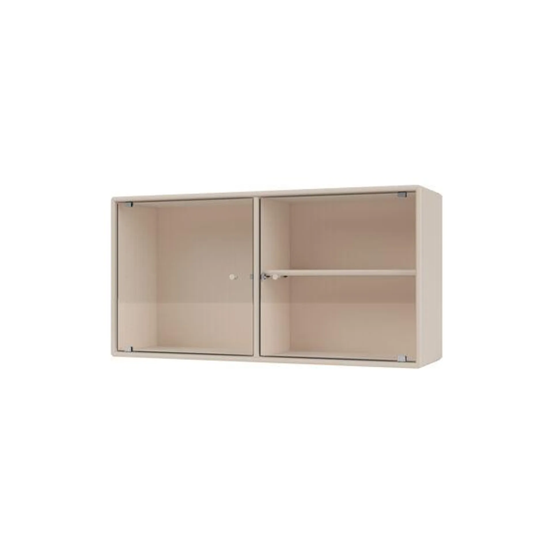 RIPPLE I Vitrine Cabinet, 168 clay