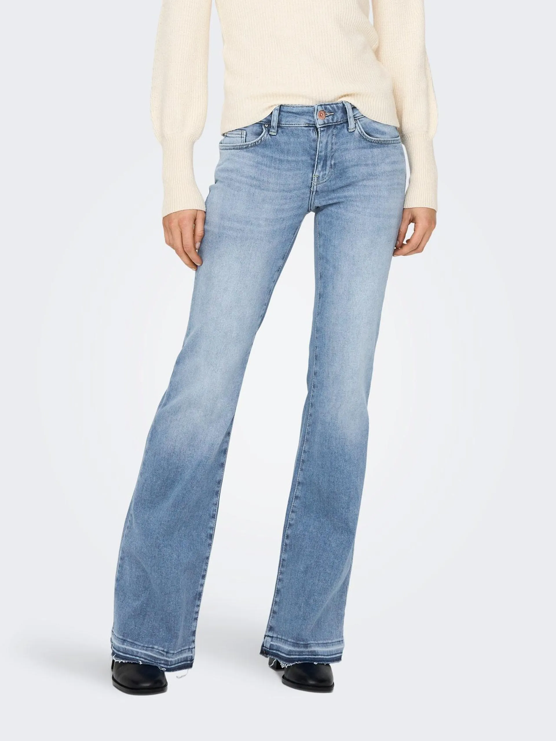 ONLTiger Low Waist Wide Flared Jeans