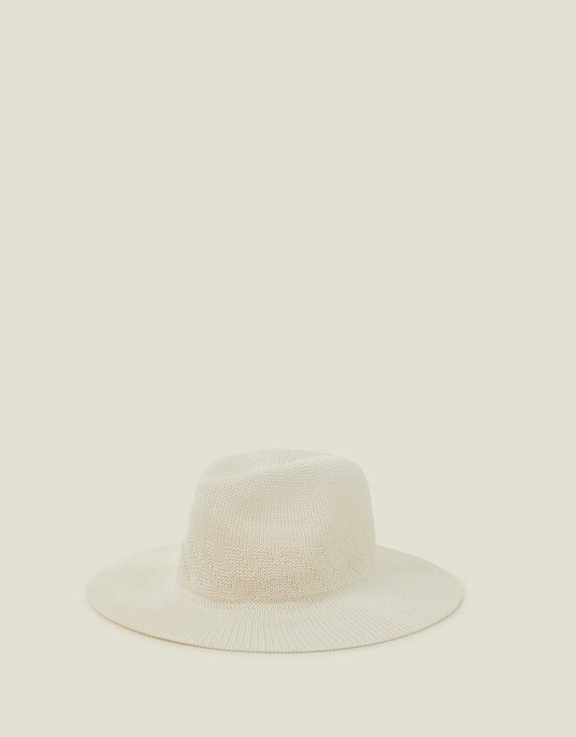 Packable Fedora White
