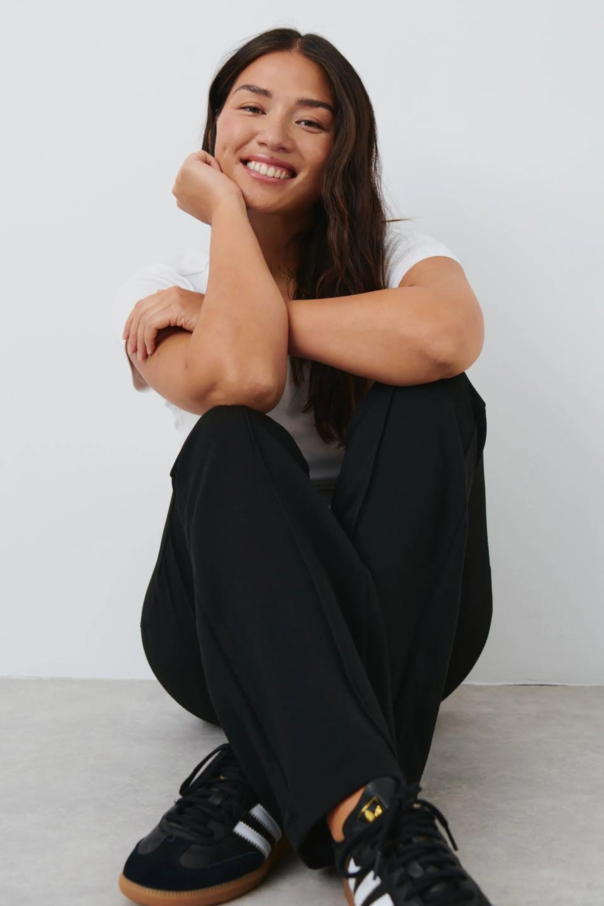 Tailored jersey trousers