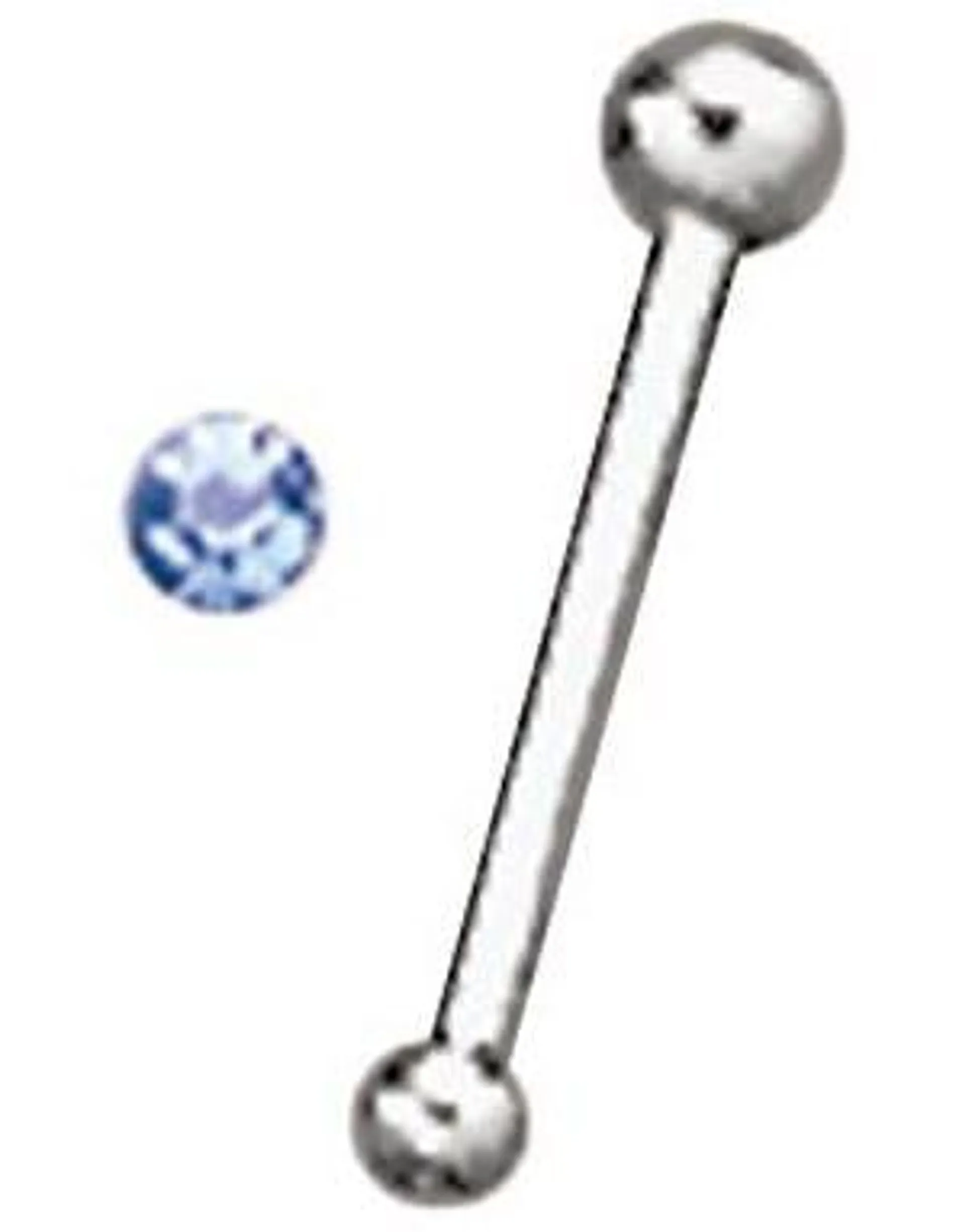 Single Light Blue Stone - Nesepiercing