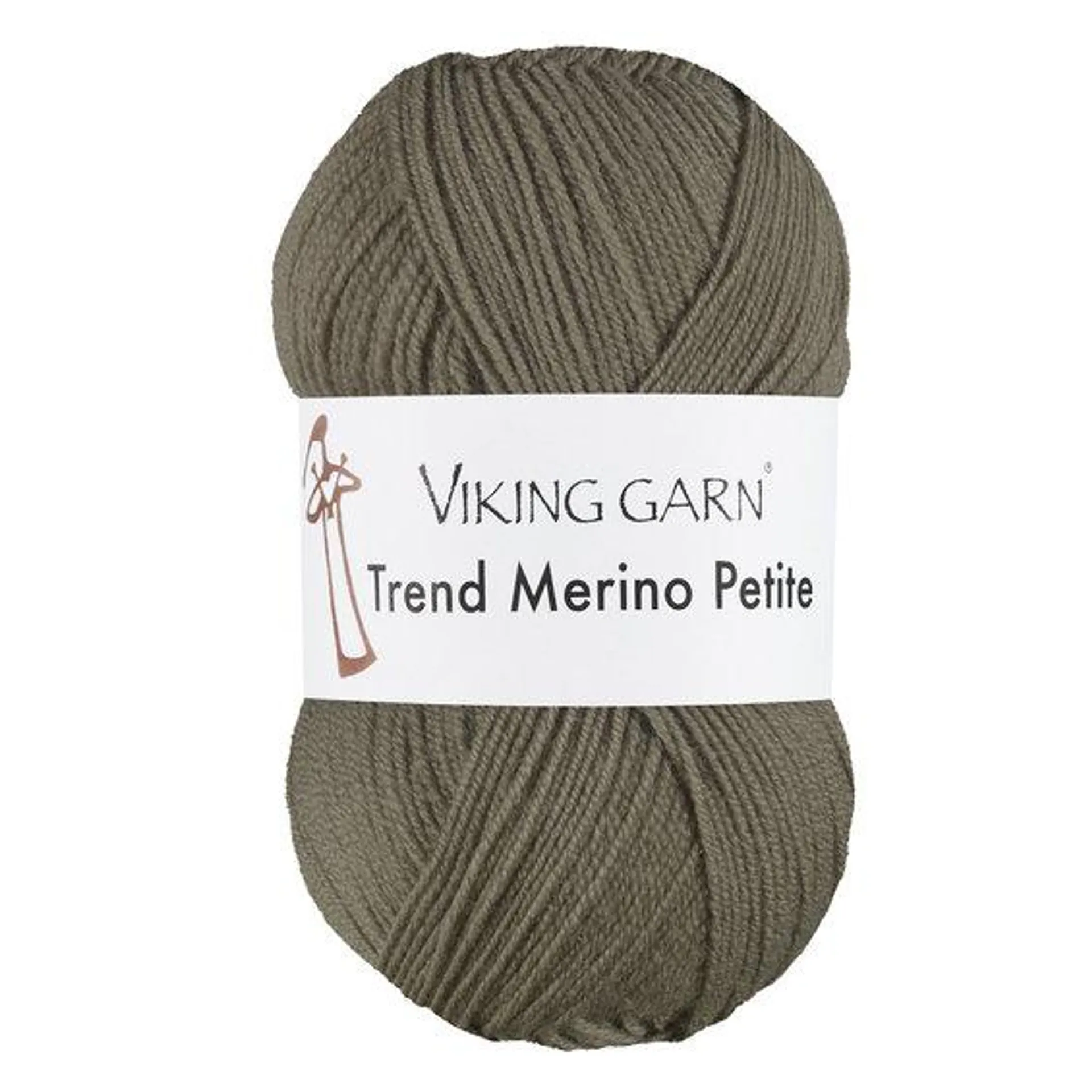 Viking Garn Trend Merino Petite 50 g mørk olivengrønn 333