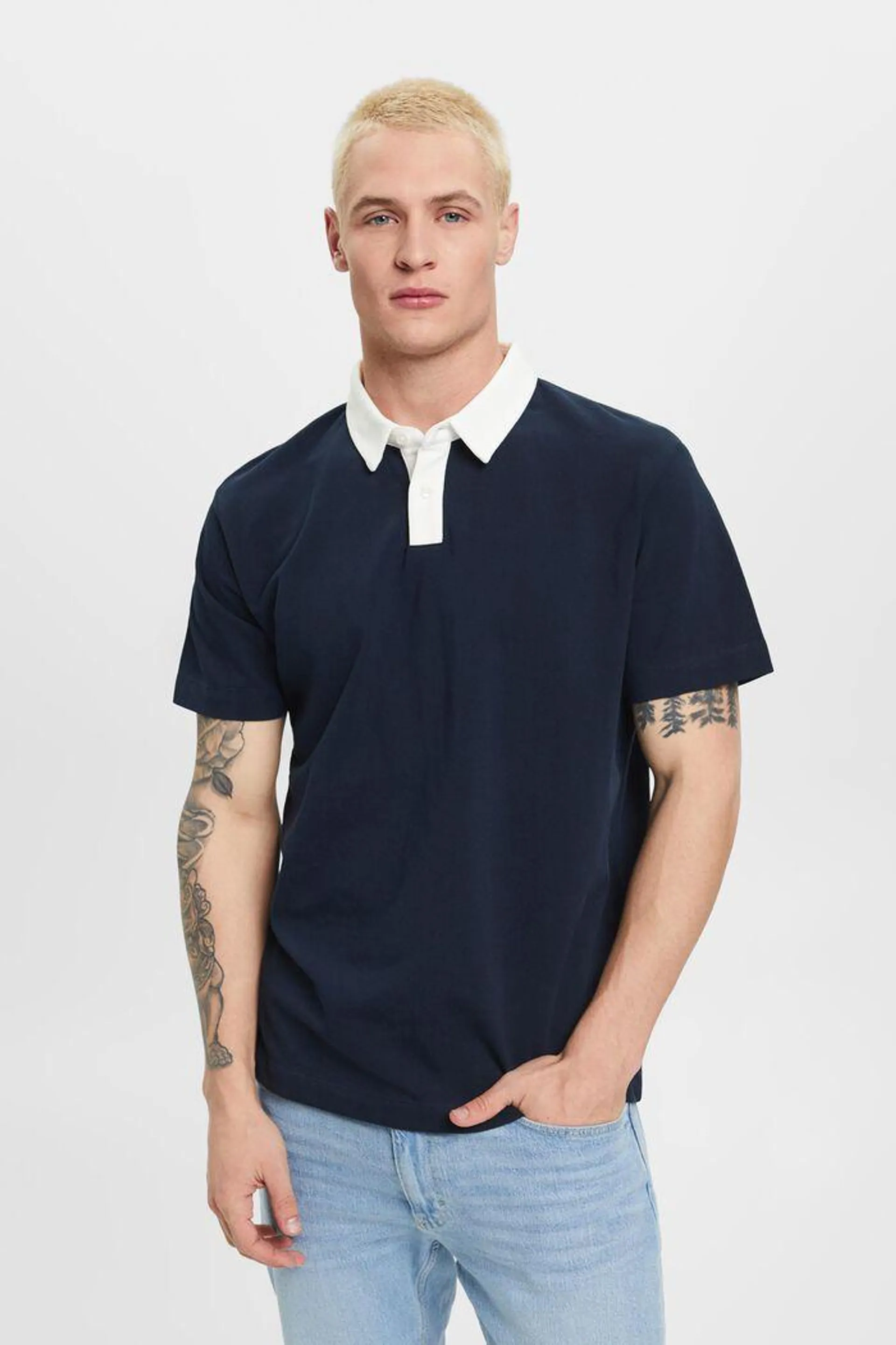 Cotton pique polo shirt