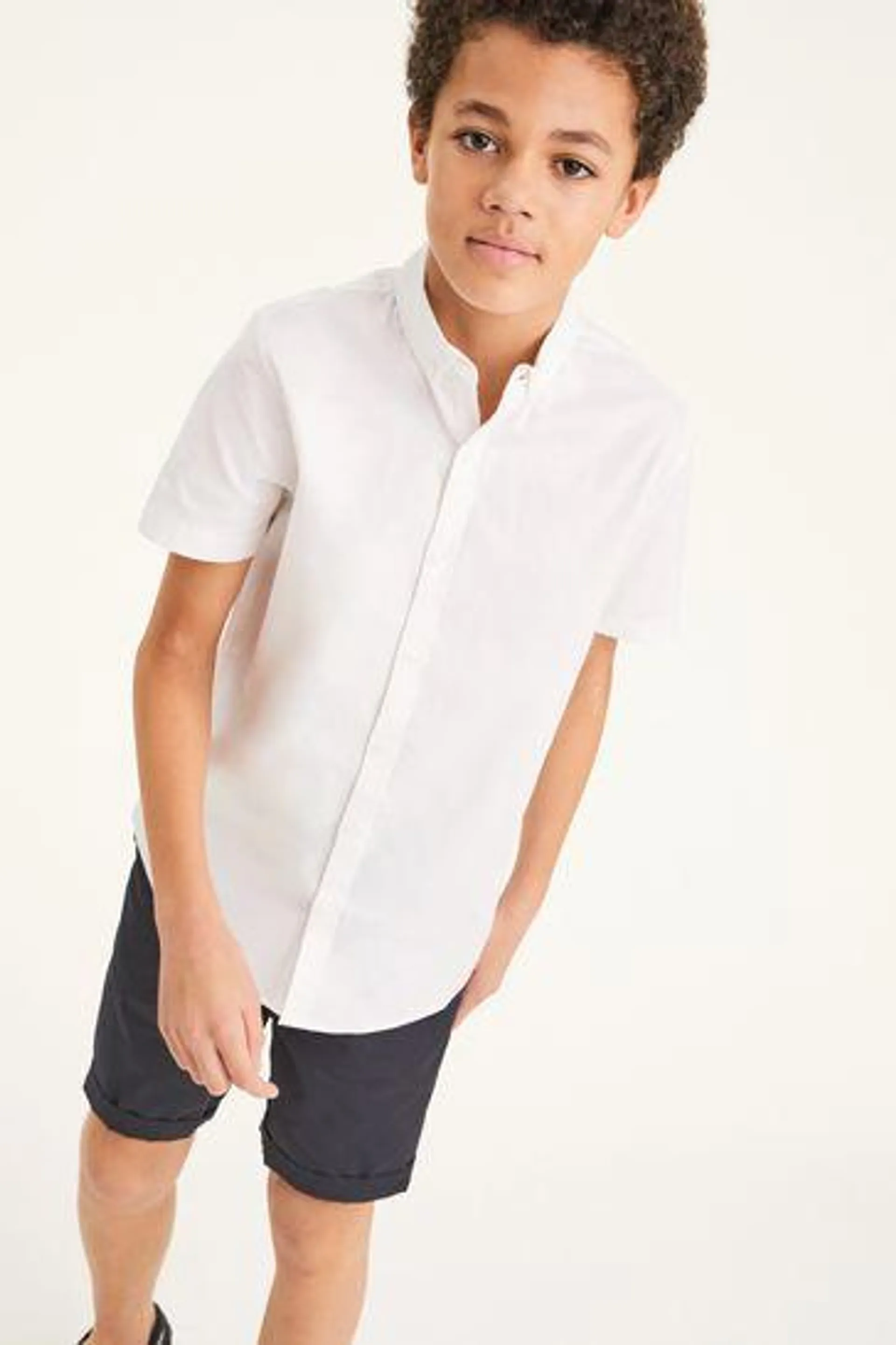 Short Sleeve Cotton Rich Oxford Shirt (3-16yrs)