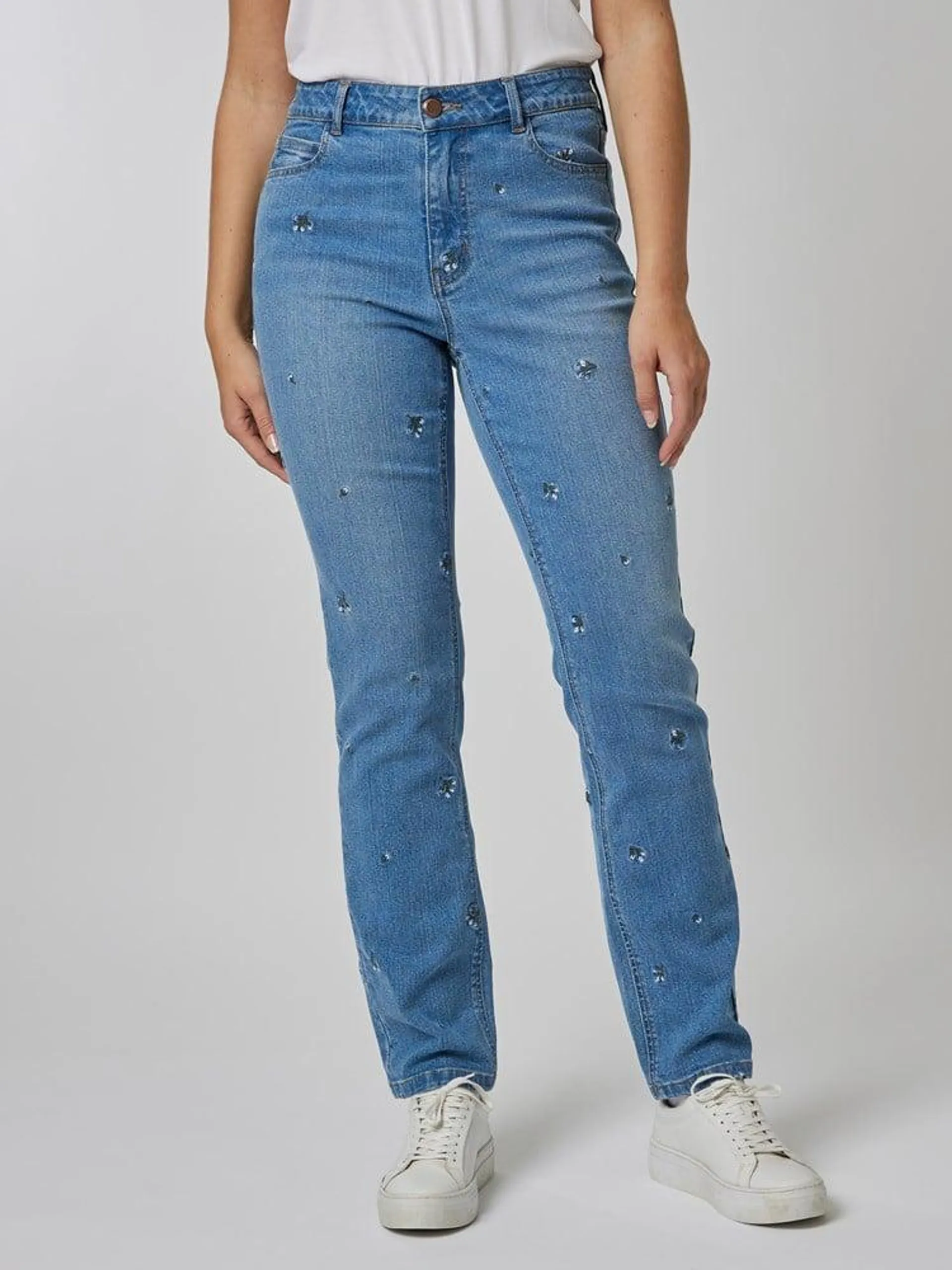 Harlow brodert jeans