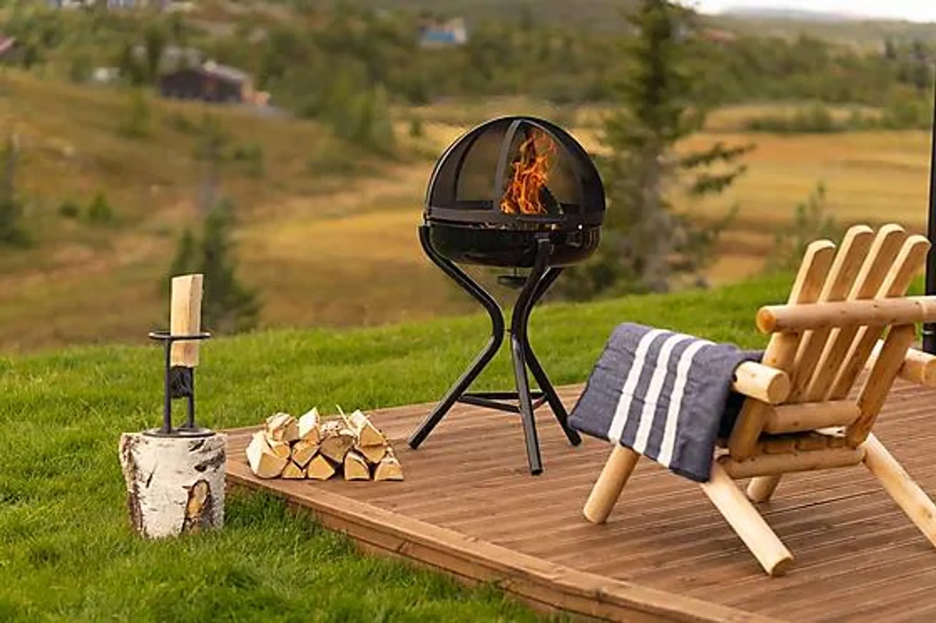 Bålpanne/grill 60 cm