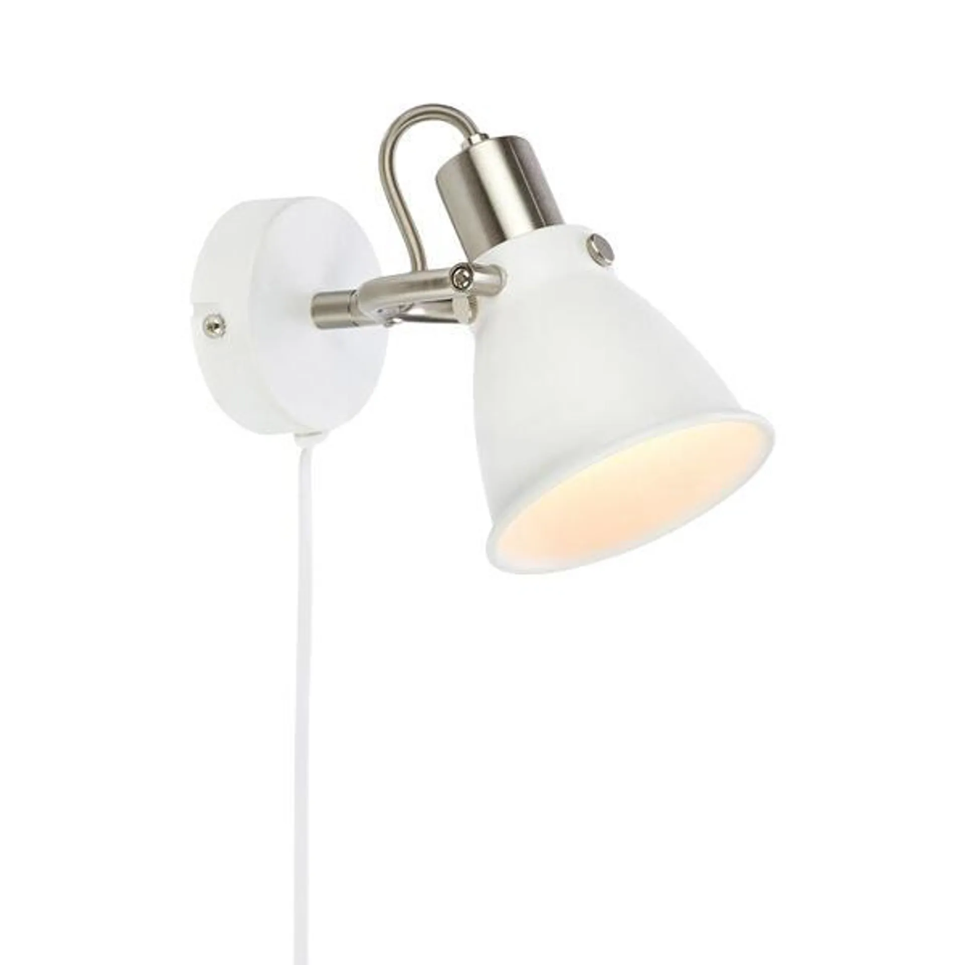 Markslöjd Vegglampe alton 1l hvit