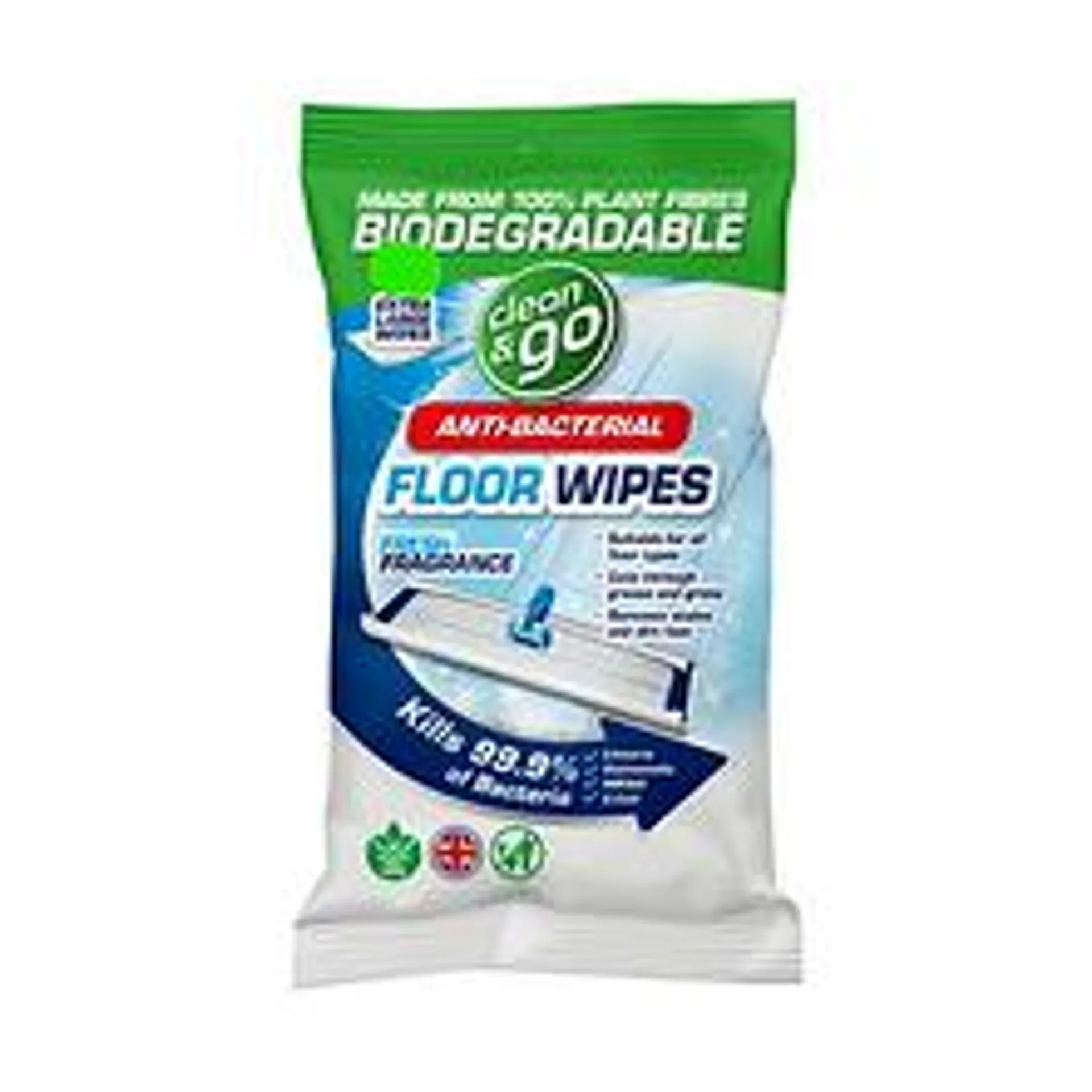 Clean Go 18pk Floor Wipes