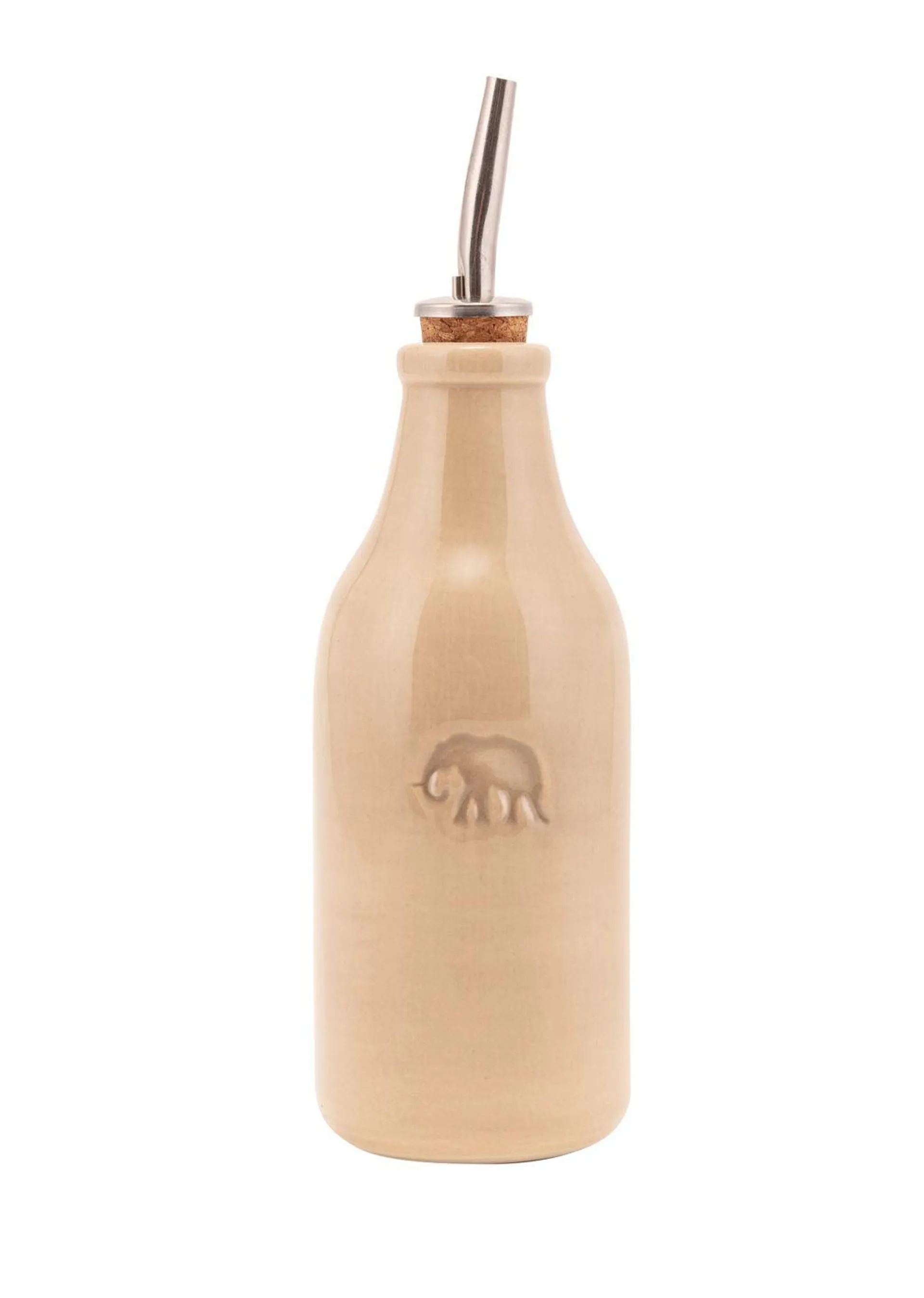 Stoneware oil- and vinegar pourer