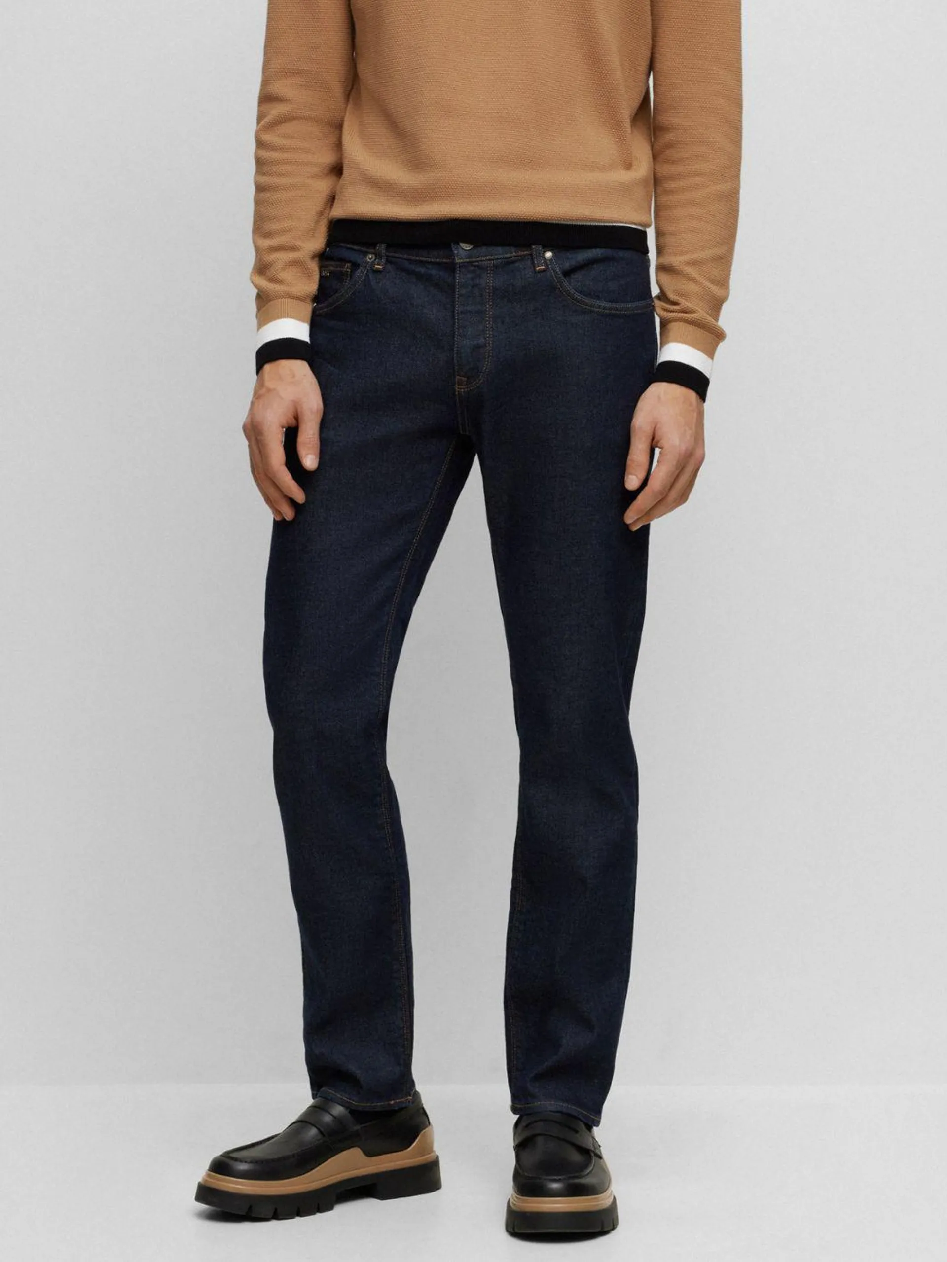 REGULAR-FIT COMFORT-STRETCH JEANS Blå