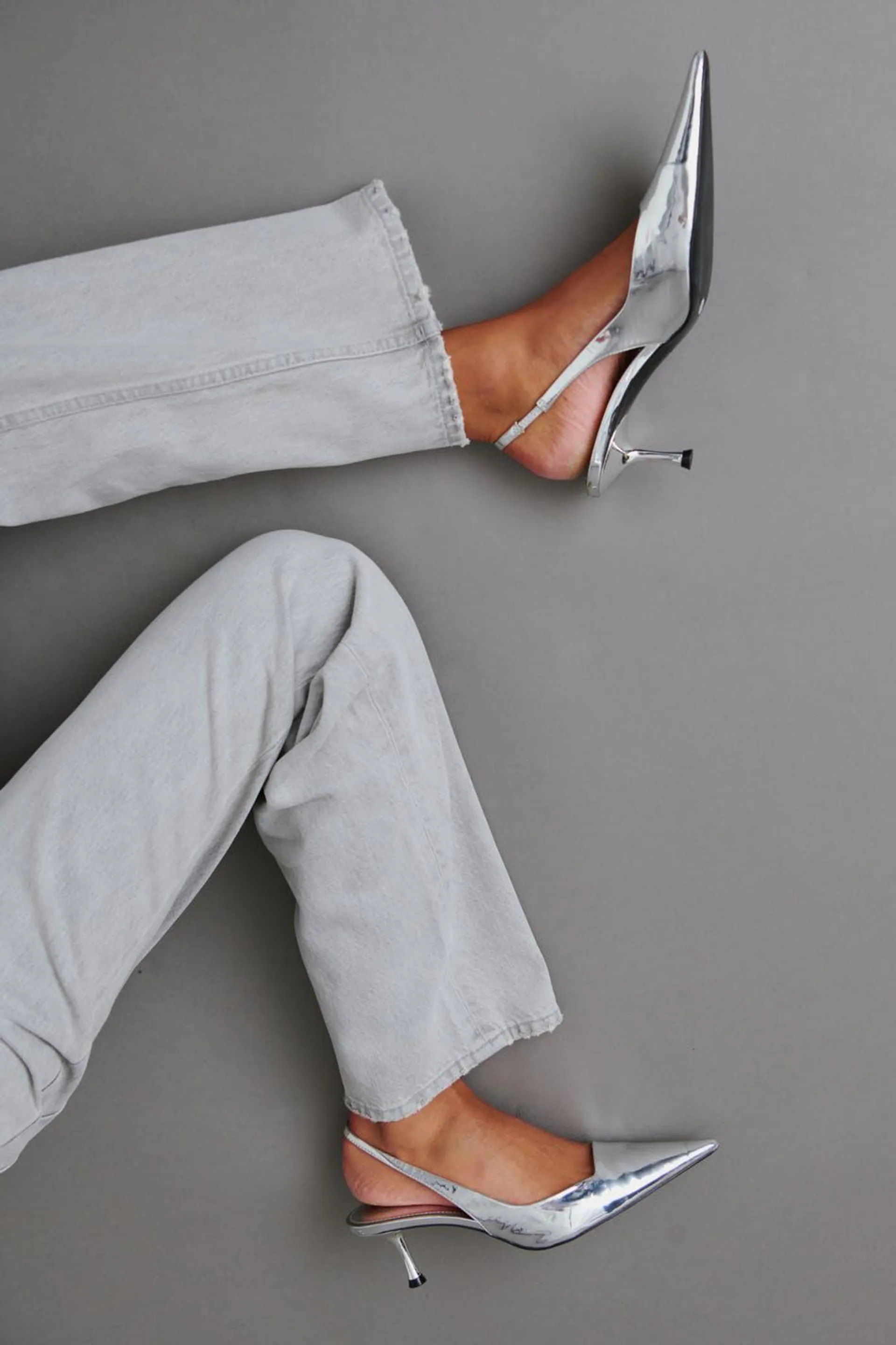 Low straight jeans