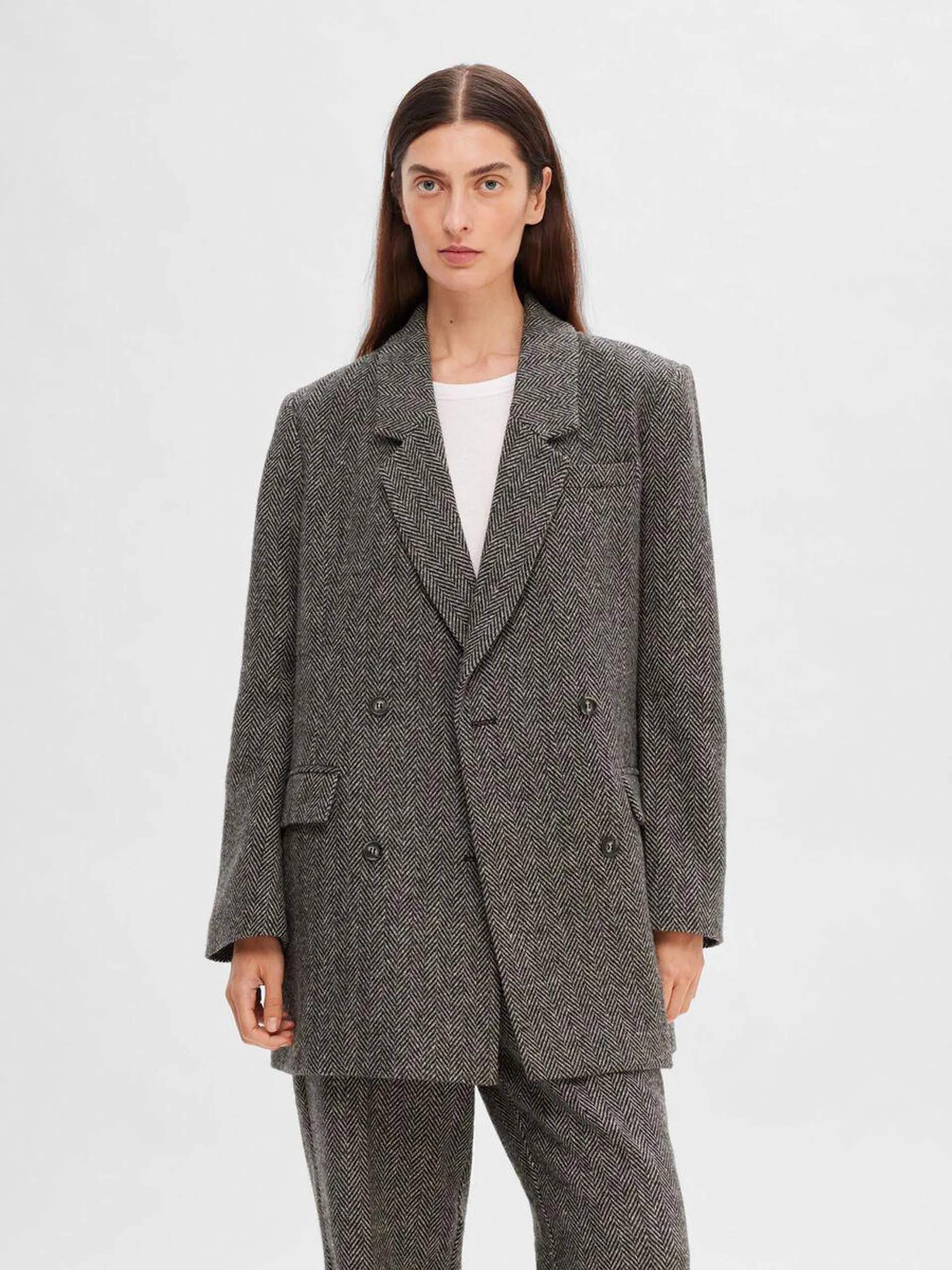 FIGURSYDD DOBBELTSPENT BLAZER