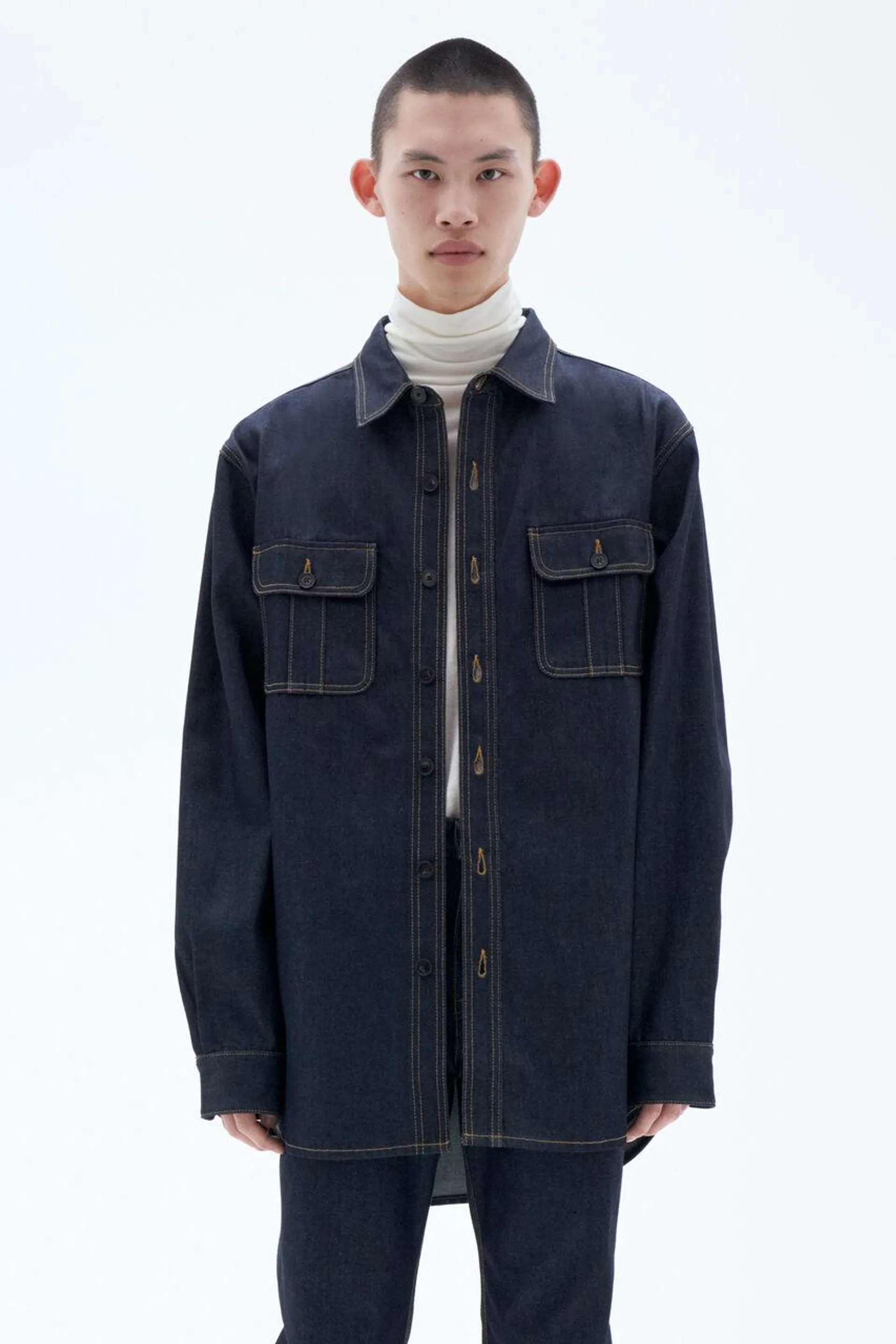 Oversize Denim Shirt Midnight Blue